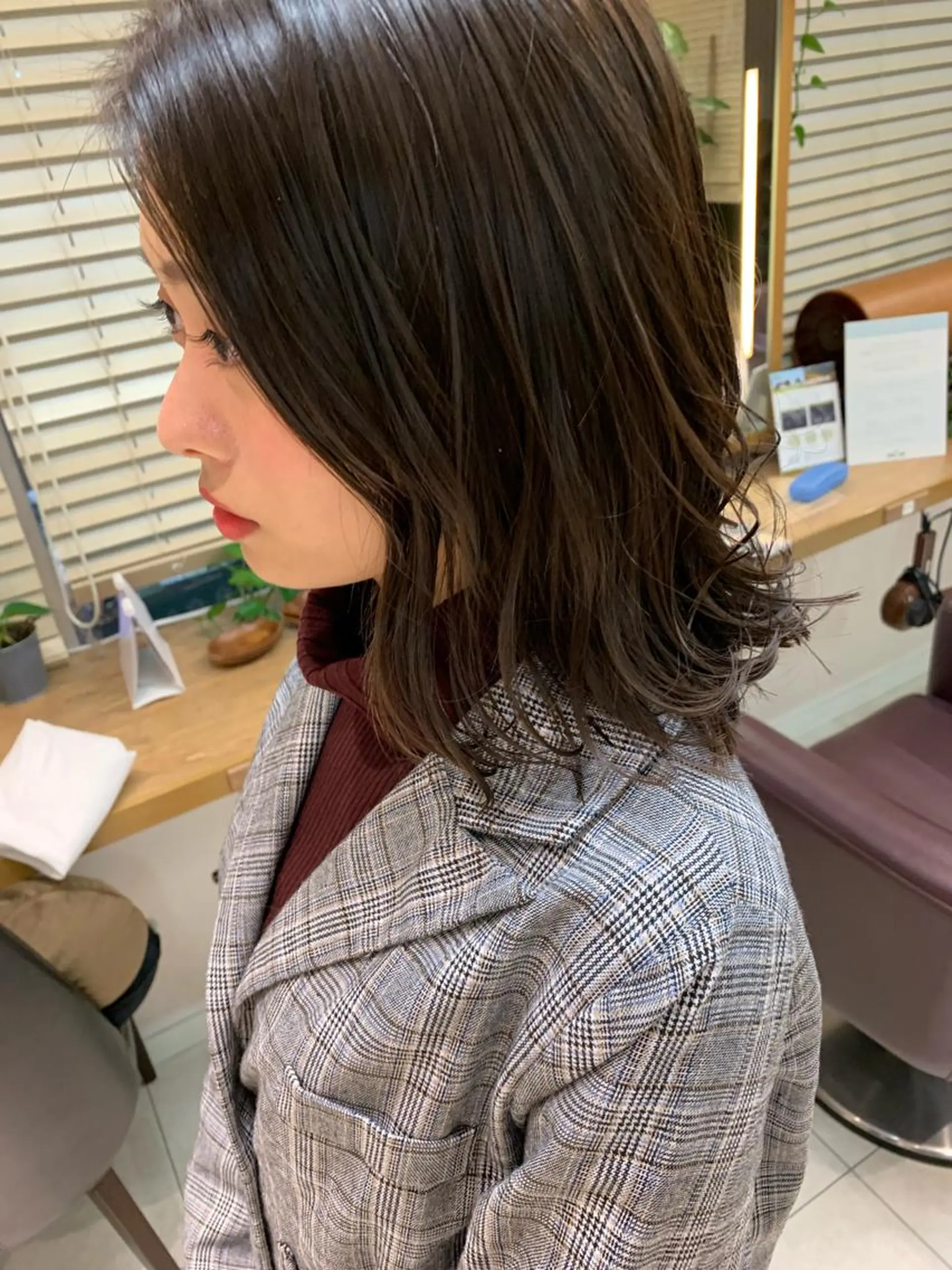ミディアム 外ハネヘア 🫧透明感カラー/ ボブ/小笠原🪽のヘアスタイル
