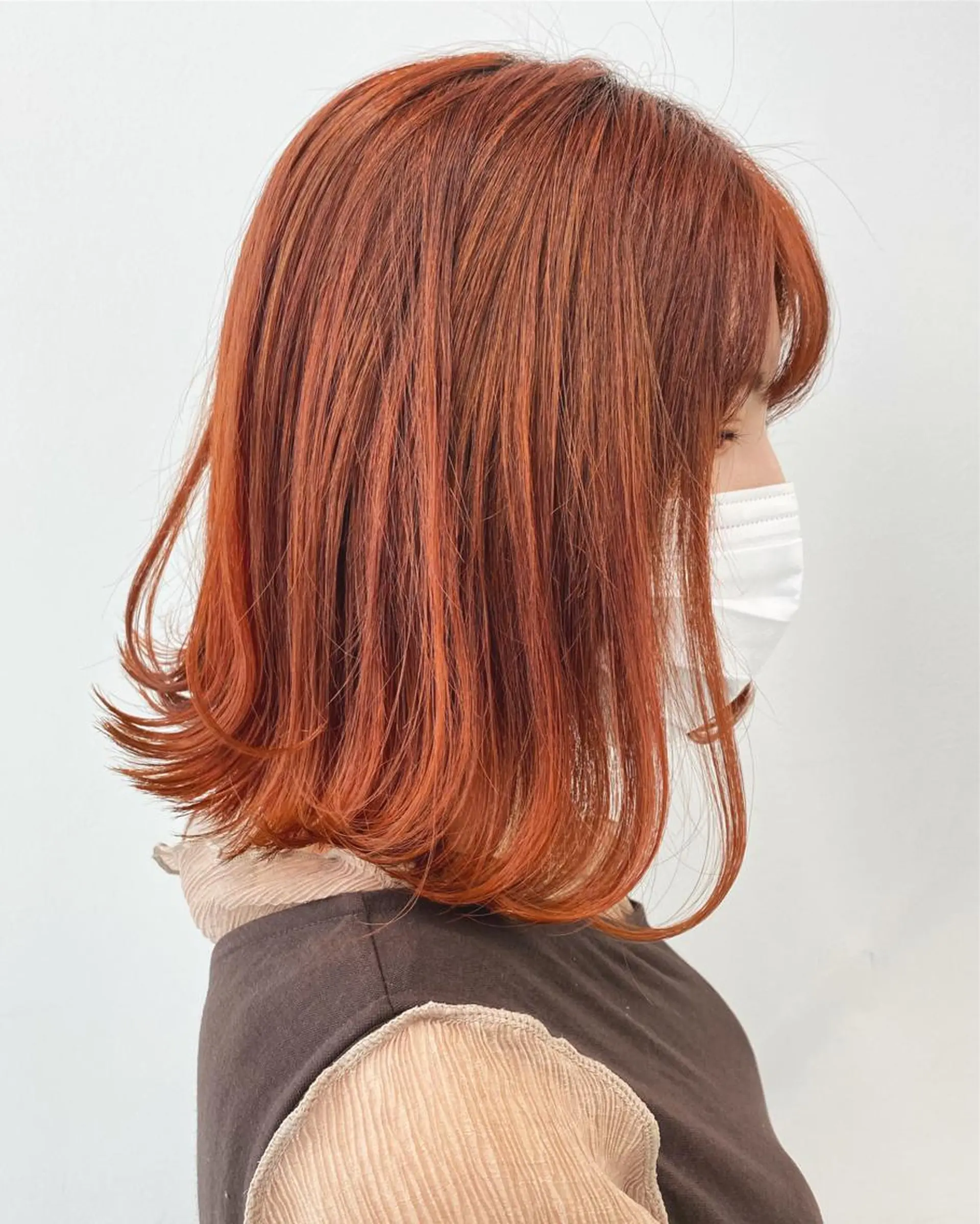 ミディアム カラー インナーカラー ラベンダーカラー オレンジ ピンクカラー 韓国風ヘア ヘアカラー トリートメント momo所属・メンズヘアメイク 🩵Mayuki🩵のヘアスタイル