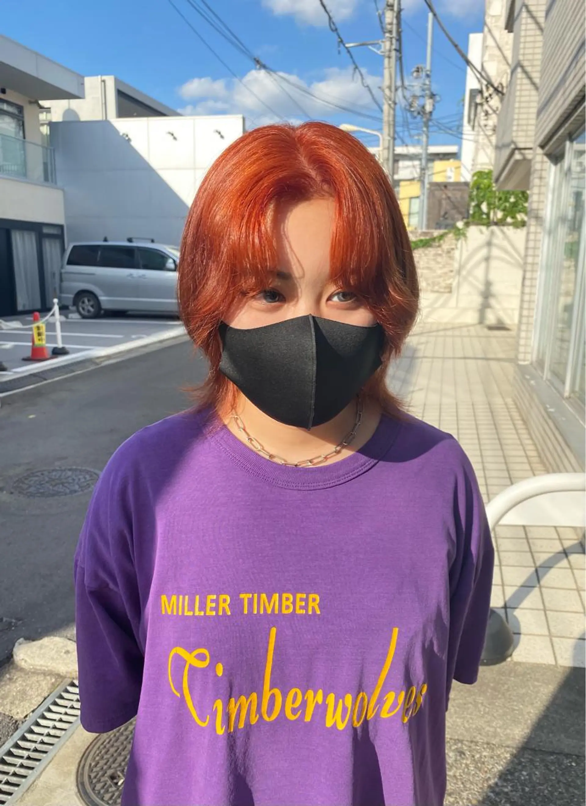 カラー ヘアアレンジ アッシュ ベージュカラー 黒髪 ブルーカラー ブルーブラック カット ヘアカラー トリートメント 透明感/韓国風 🤍mito🤍のヘアスタイル