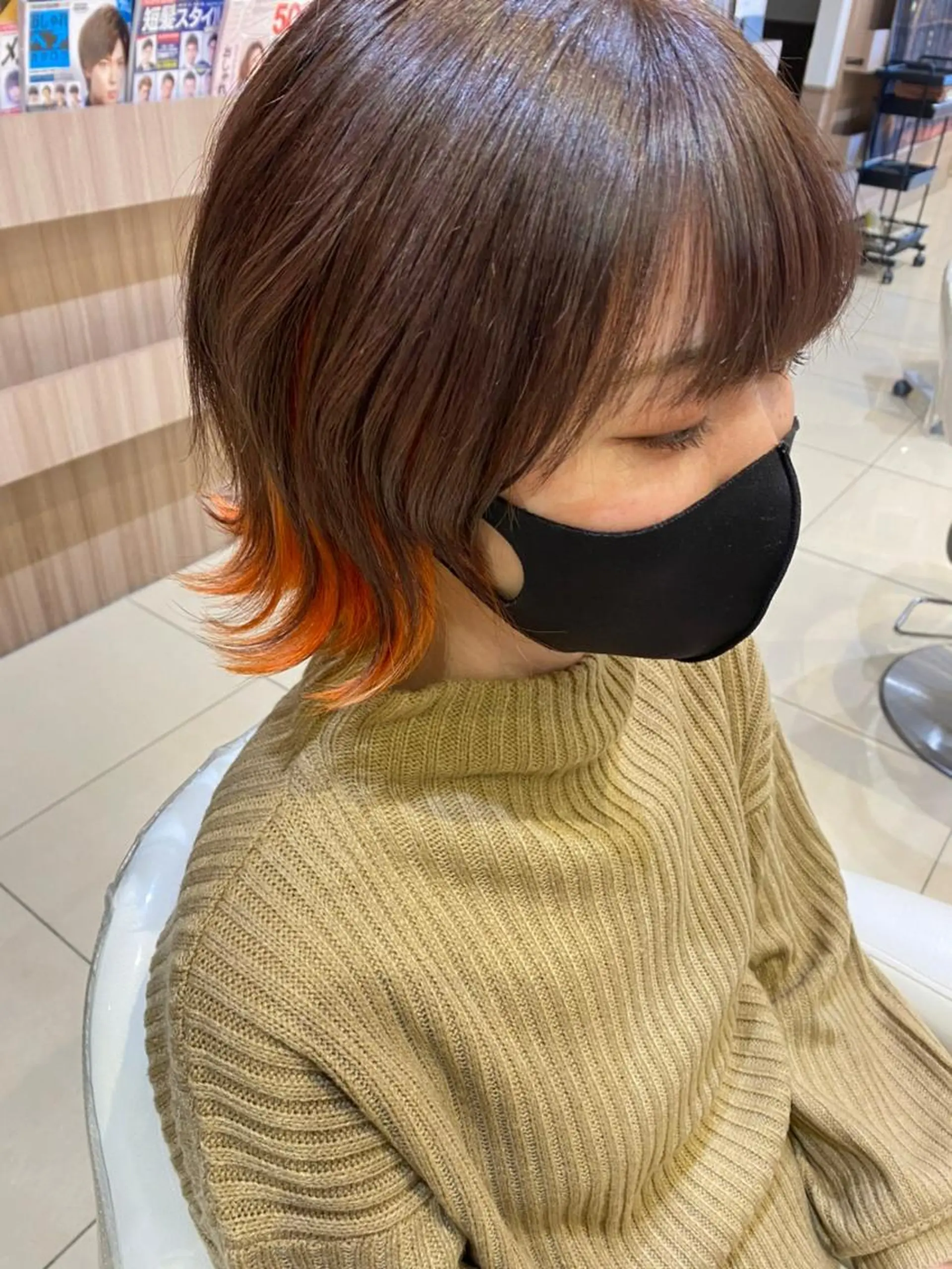 ショート カラー ヘアカラー 美髪艶カラー💎✨ モエのヘアスタイル