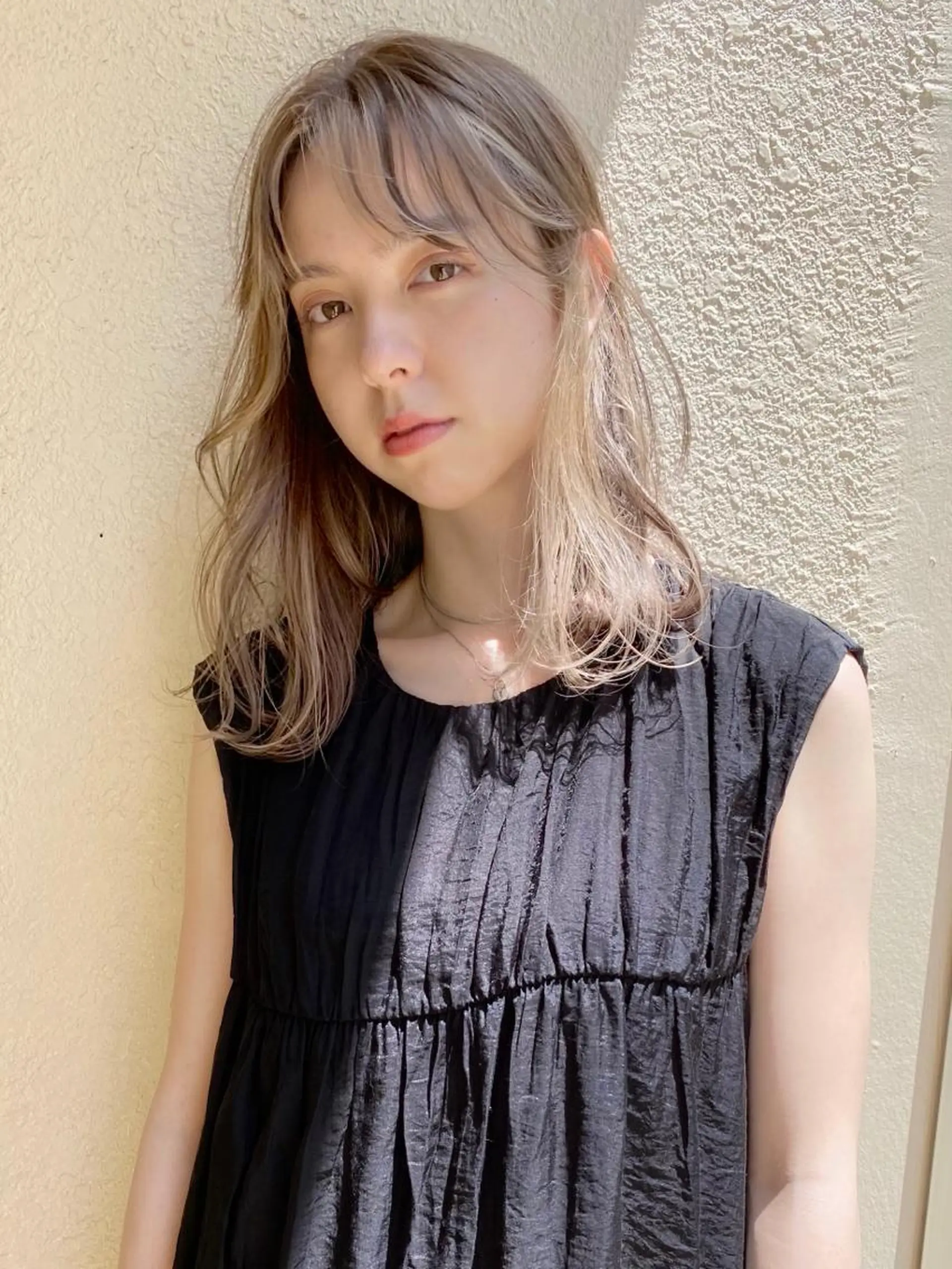 セミロング カラー ベージュカラー ブリーチ ブロンド ブロンドベージュ ハイトーンカラー Piaコータロー ハイトーン&‪ボブのヘアスタイル