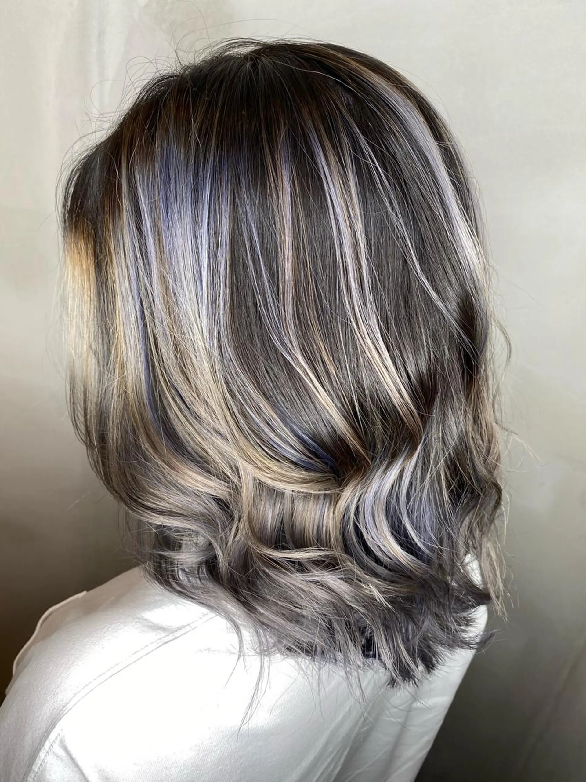 セミロング カラー ヘアアレンジ カット ヘアカラー トリートメント Belle hair Design青野大貴のヘアスタイル