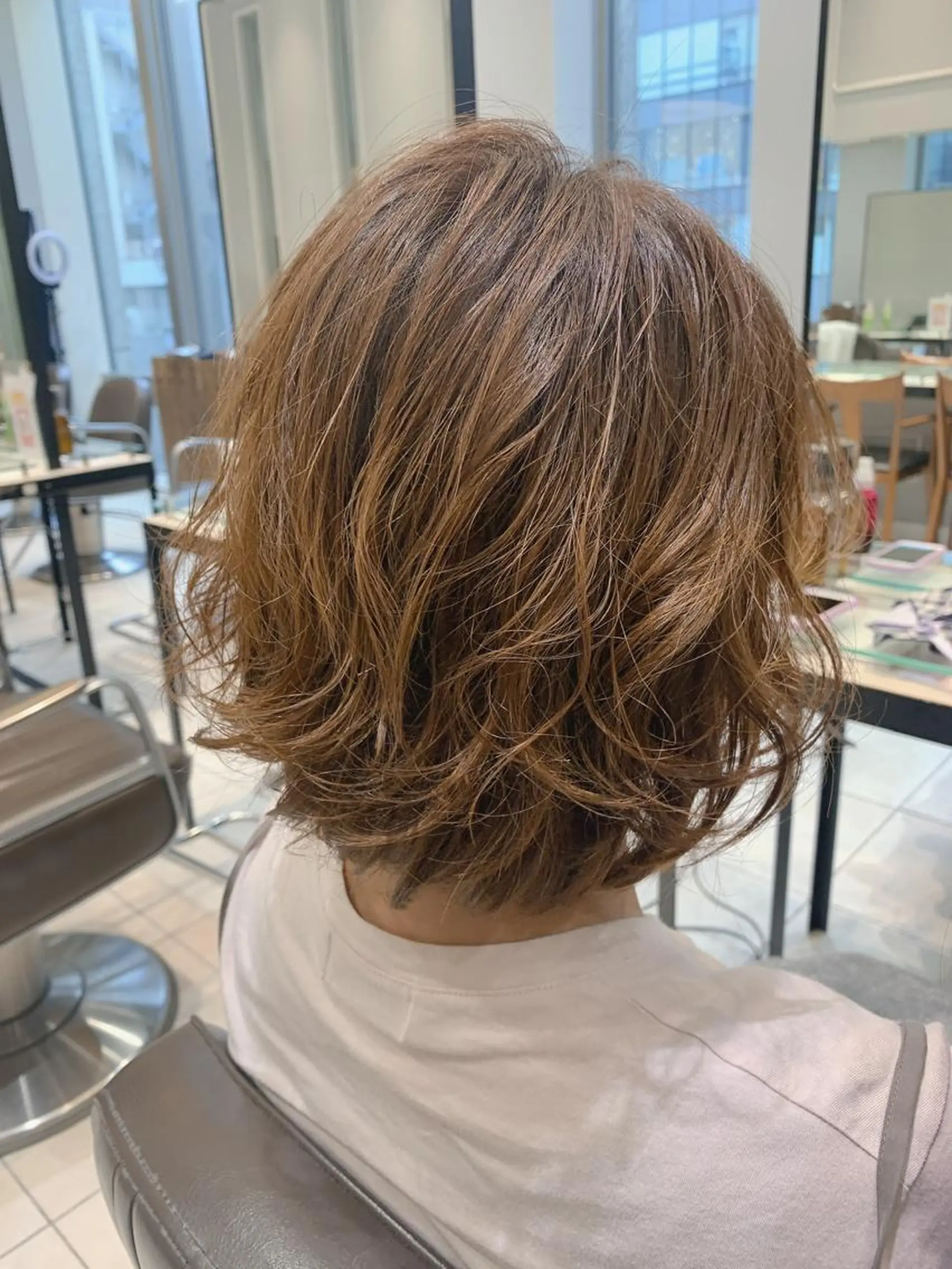 ショート パーマ カット ヘアカラー パーマ 似合わせカット🌷関 郁美🌷のヘアスタイル