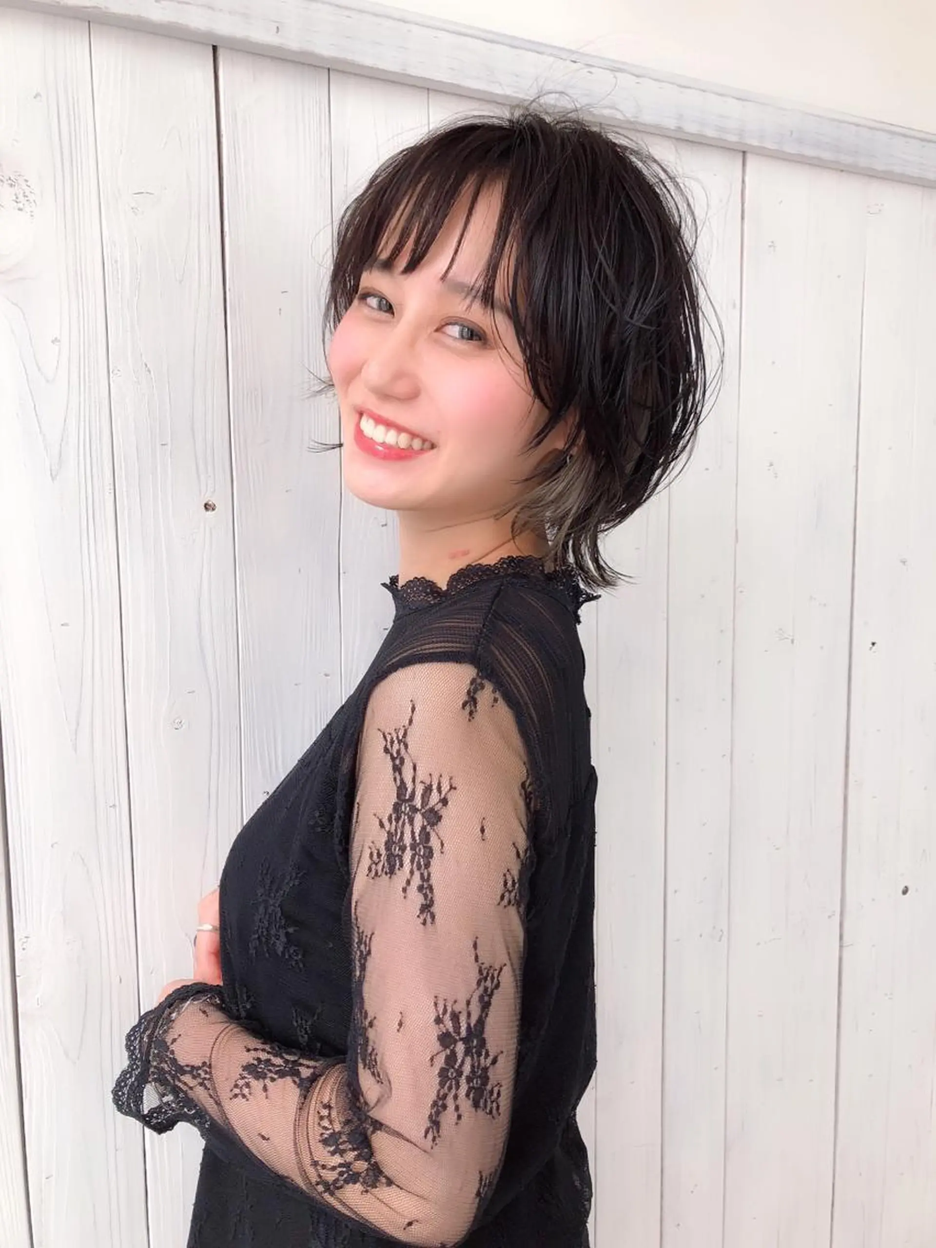 ショート カラー ヘアカラー トリートメント 青山 早希🐾のヘアスタイル