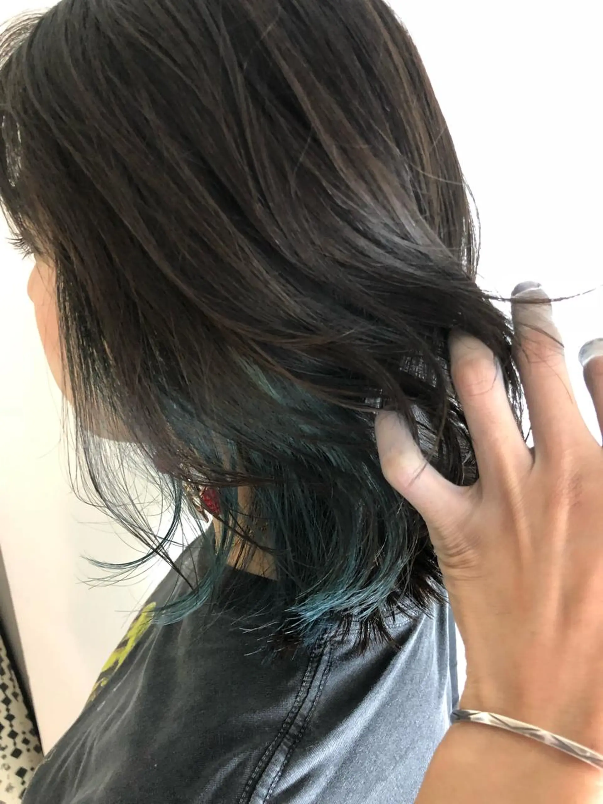 ショート カラー ブルーカラー 原宿サロン代表 デザインカラー伊藤卓のヘアスタイル