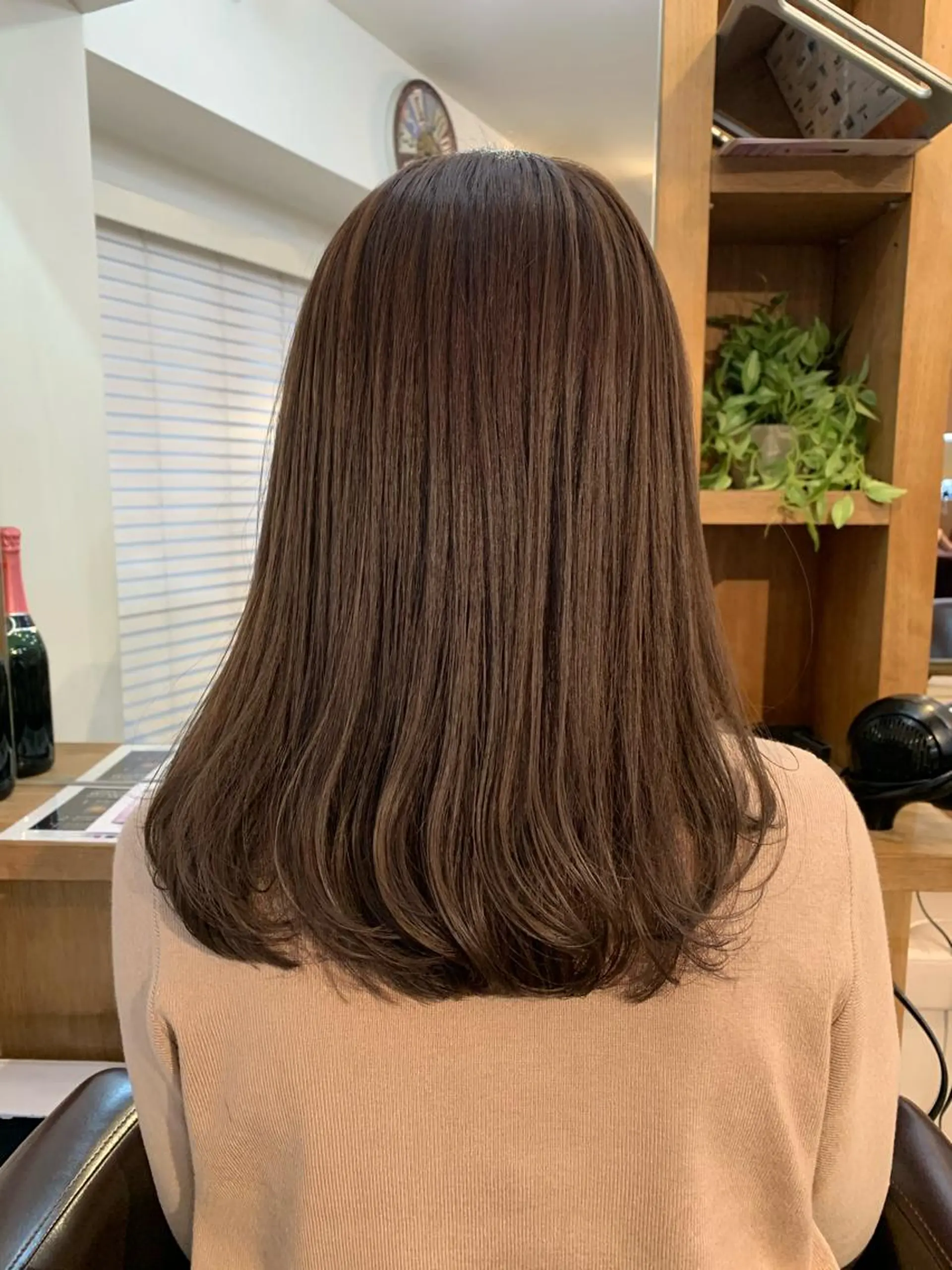 セミロング カラー エンドウ ミノリ🤎 /半個室/レイヤーのヘアスタイル