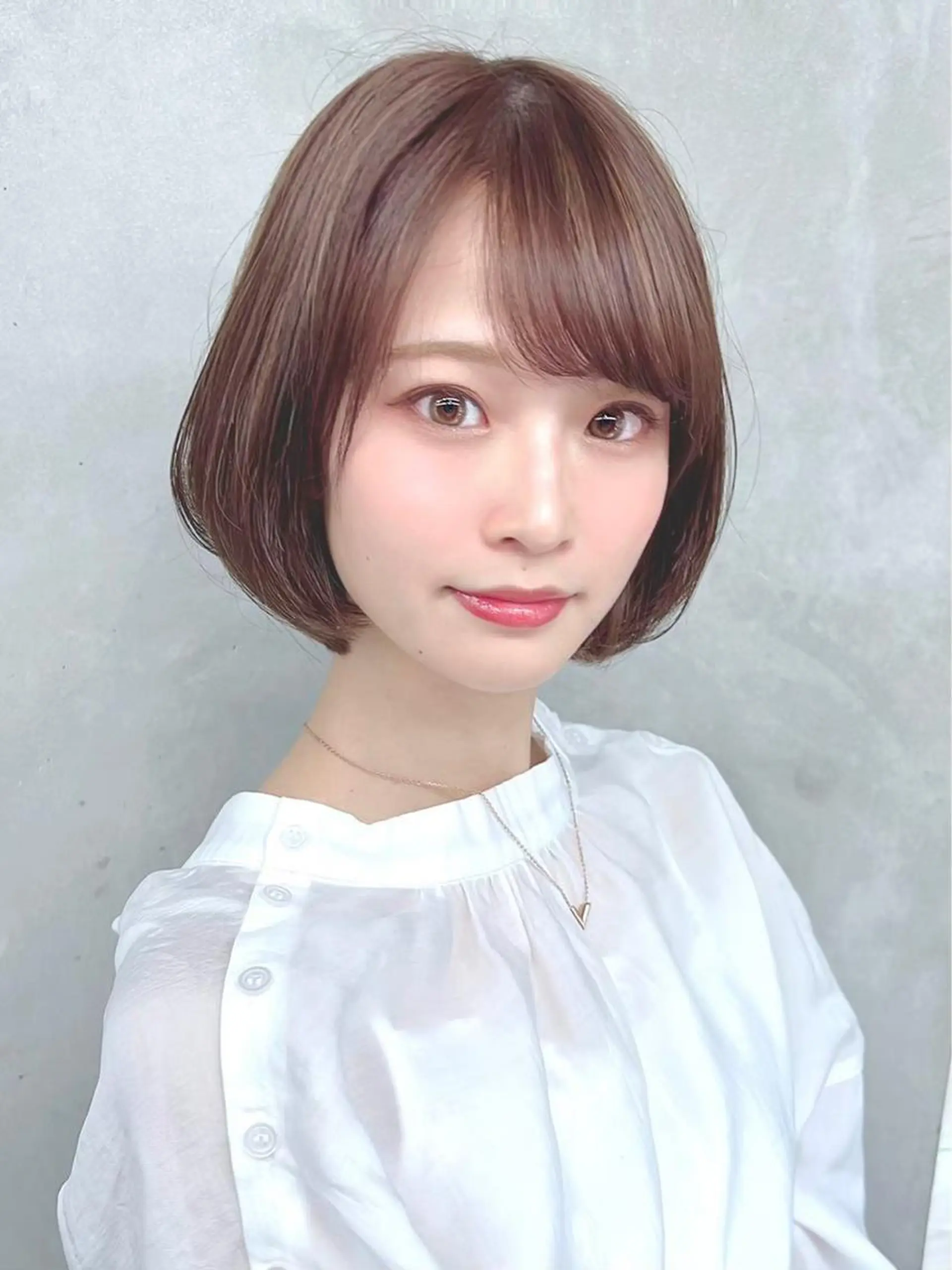 ミディアム カラー パーマ カット ヘアカラー トリートメント 【公式】amble luxe池袋東口♻️のヘアスタイル