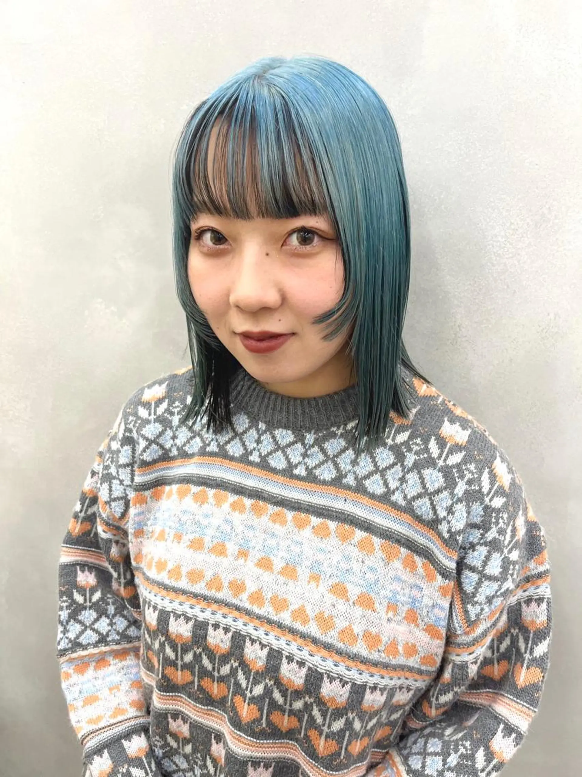 ミディアム カラー 🎀透明感ブリーチ カラー🎀ミズキのヘアスタイル