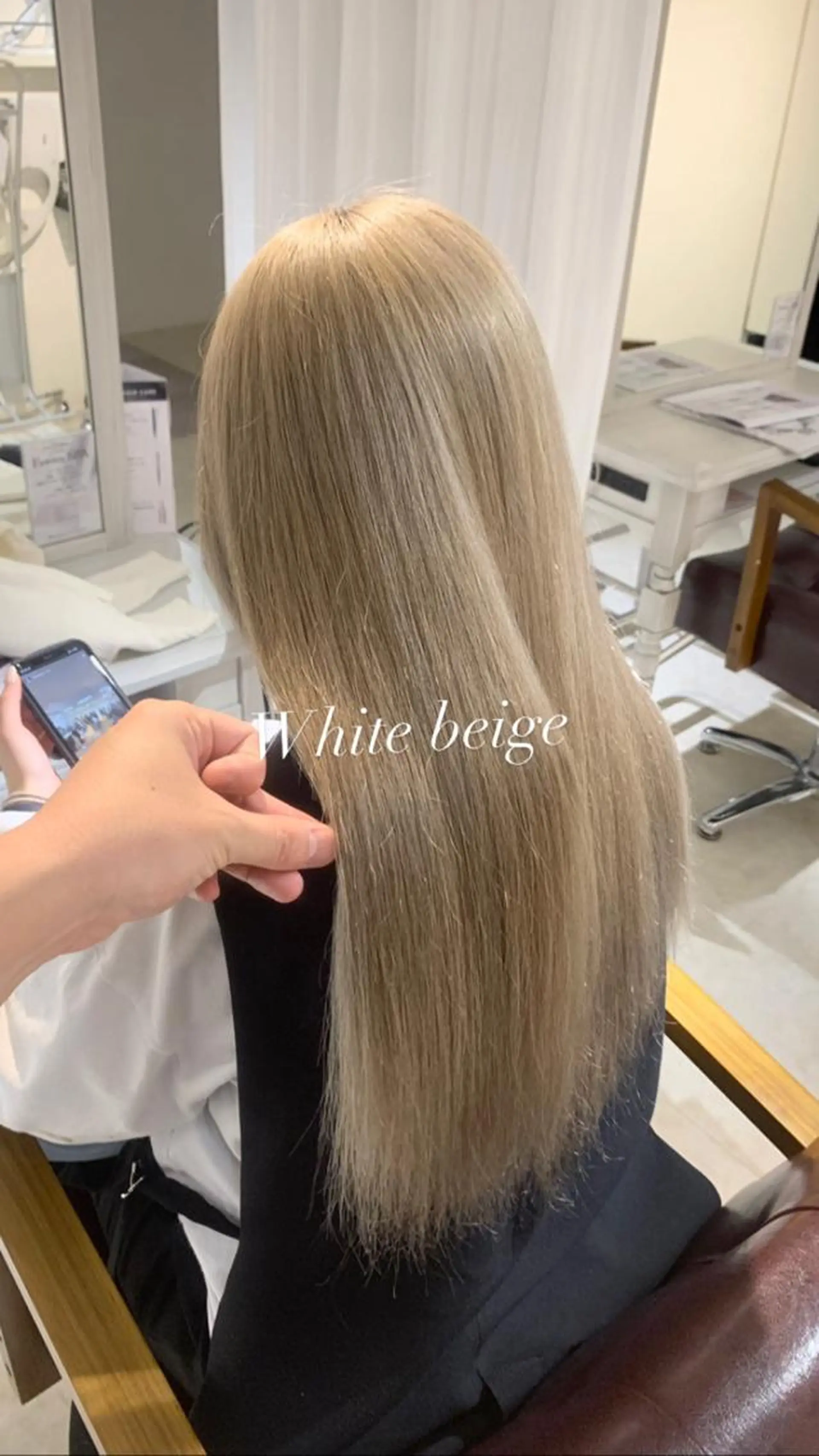 ロング カラー ハイトーンカラー ヘアカラー 縮毛矯正とブリーチ /杉村凜汰郎のヘアスタイル
