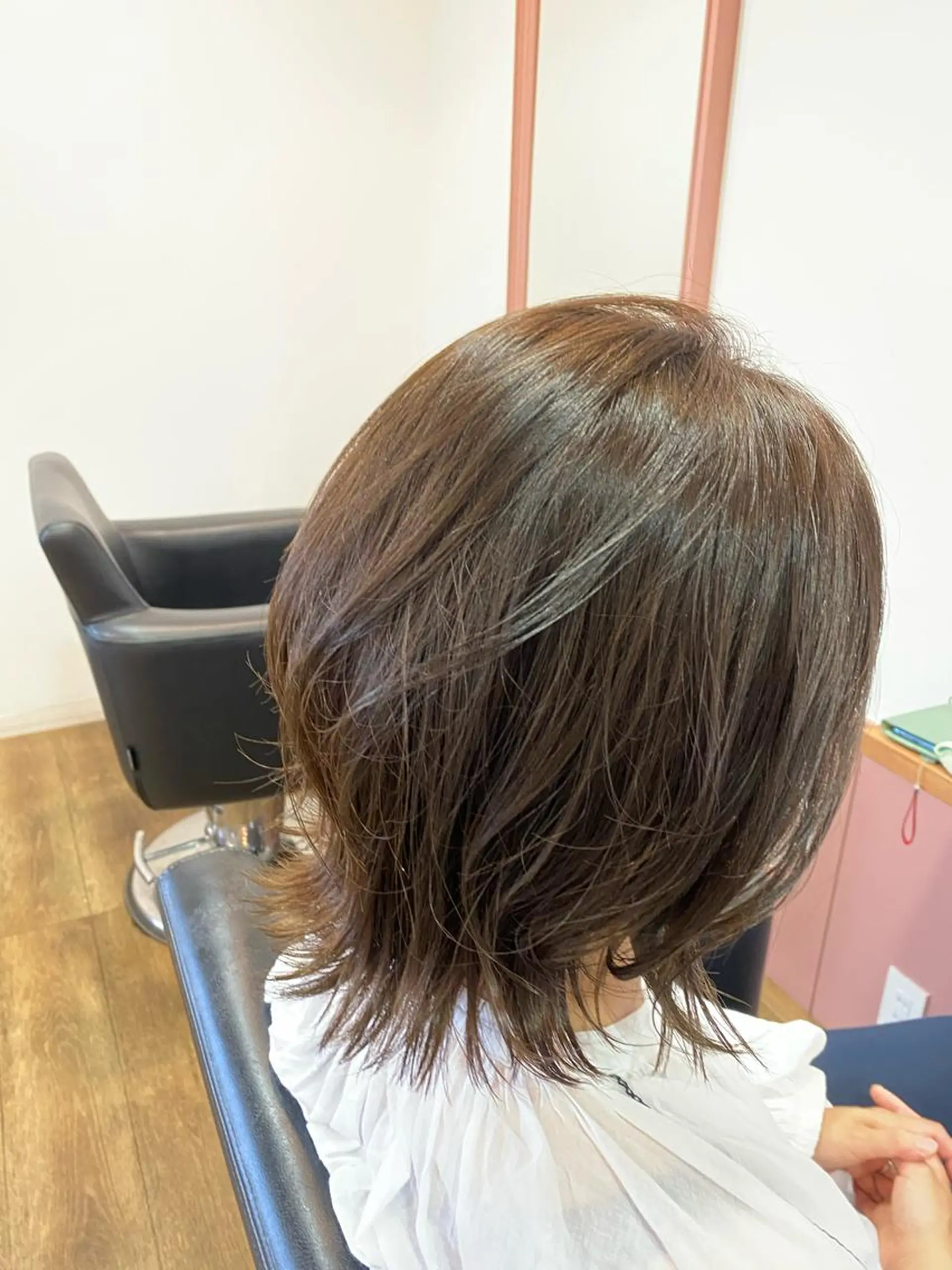 ミディアム アッシュ ボブ くびれヘア Jill franc ＿ ayanoのヘアスタイル