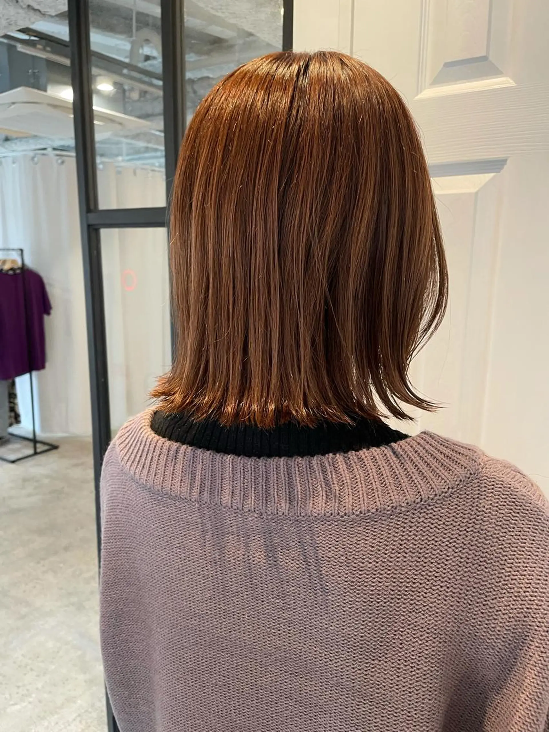 ミディアム カラー ベージュカラー ブリーチ ブリーチなしカラー ピンクカラー ピンクベージュ カット ヘアカラー トリートメント 中目黒🌼 🌼ハナのヘアスタイル