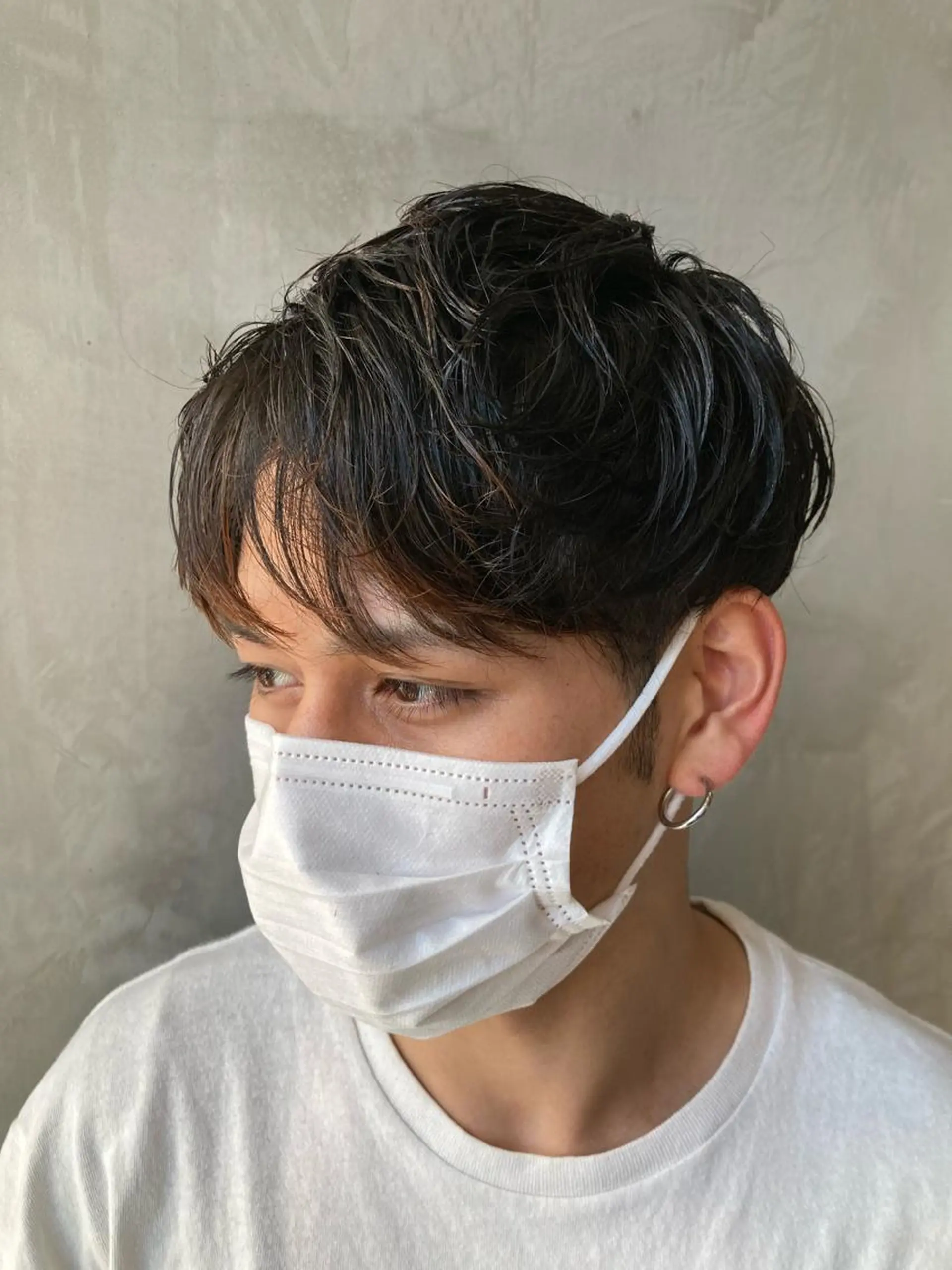 ショート カラー パーマ メンズ 波巻きスパイラルパー マ/シャドウパーマ駿のヘアスタイル