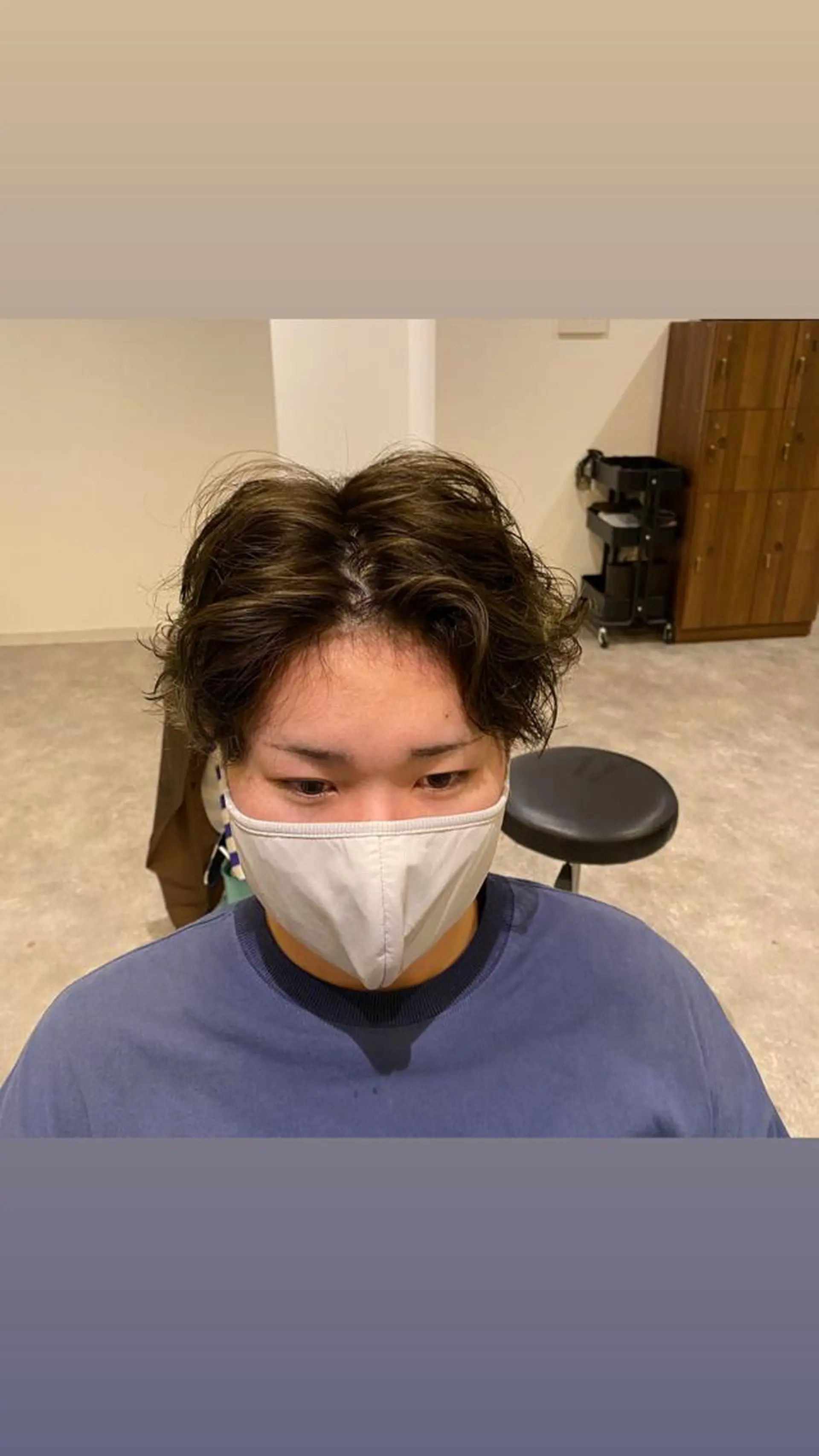 パーマ メンズ 松本 直也のヘアスタイル