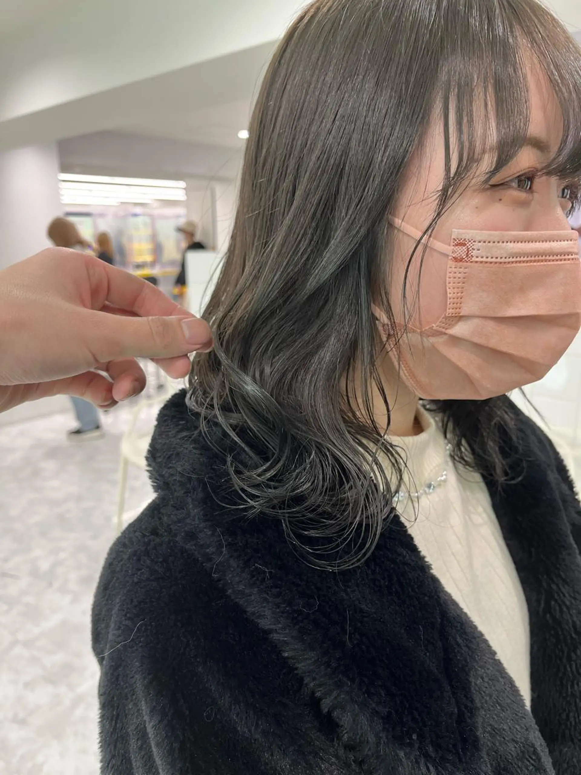 セミロング ヘアカラー トリートメント ヘッドスパ I S所属・🌿透明感カラー‪ 🍼KAZUKI🍓のヘアスタイル
