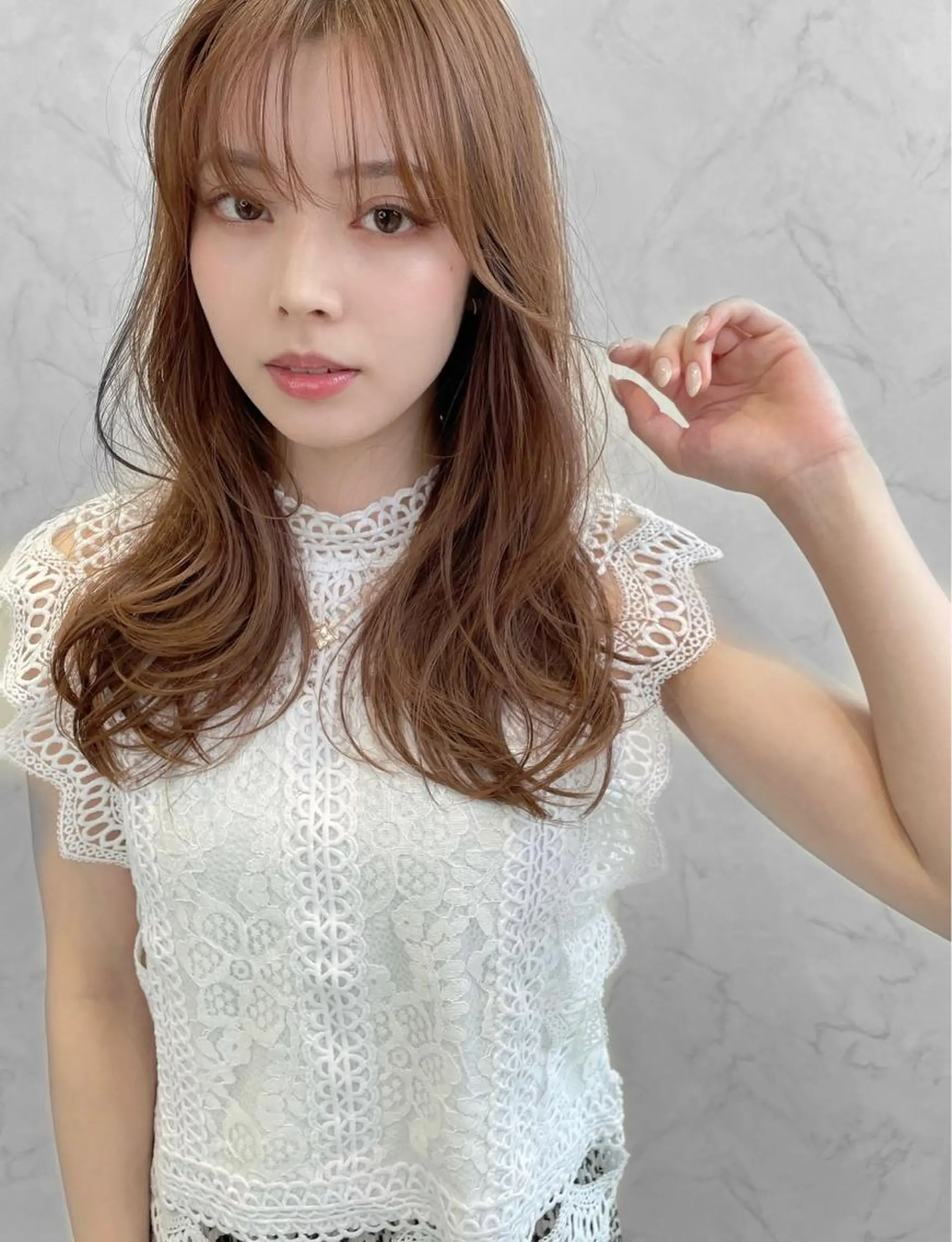 ロング ヘアカラー チダアキフミ Ash大森のヘアスタイル