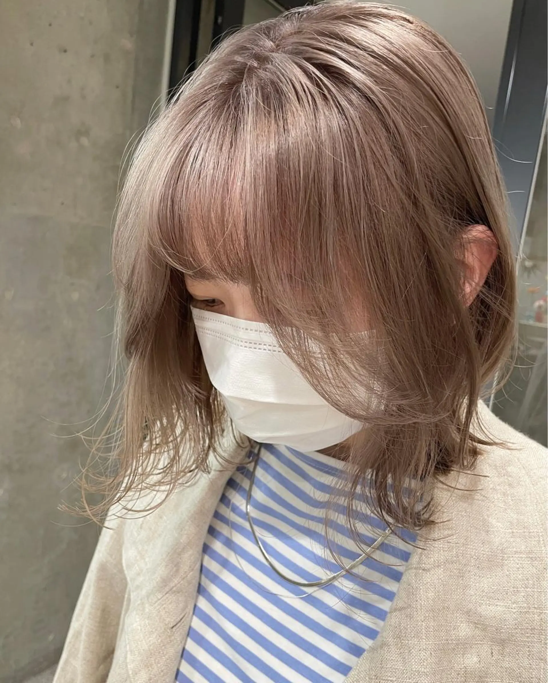 ミディアム カラー ヘアカラー ❤️ダブルカラー 髪質改善❤️SAYAのヘアスタイル