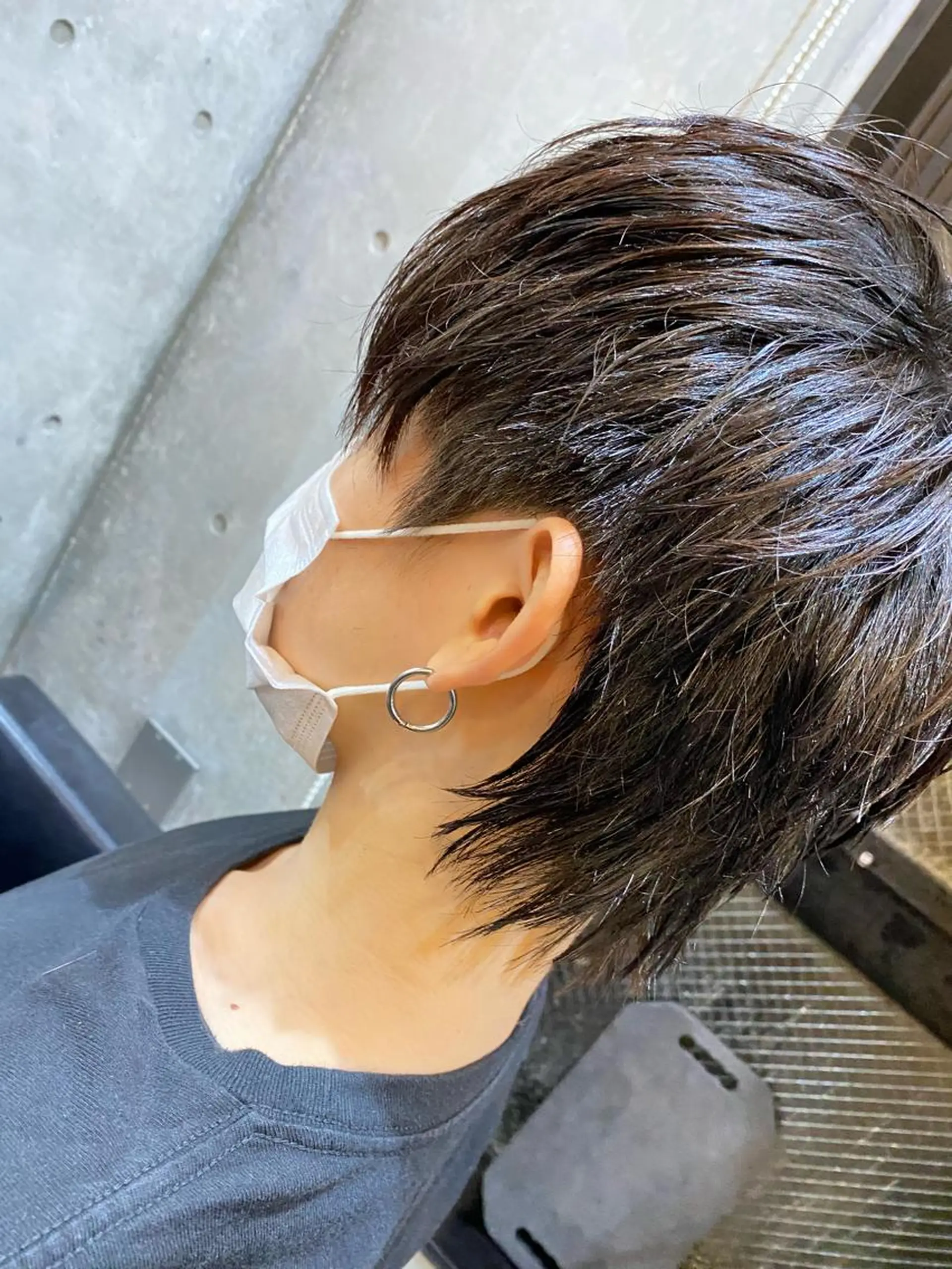 ショート パーマ メンズ 艶髪ブリーチ 永井竜也のヘアスタイル