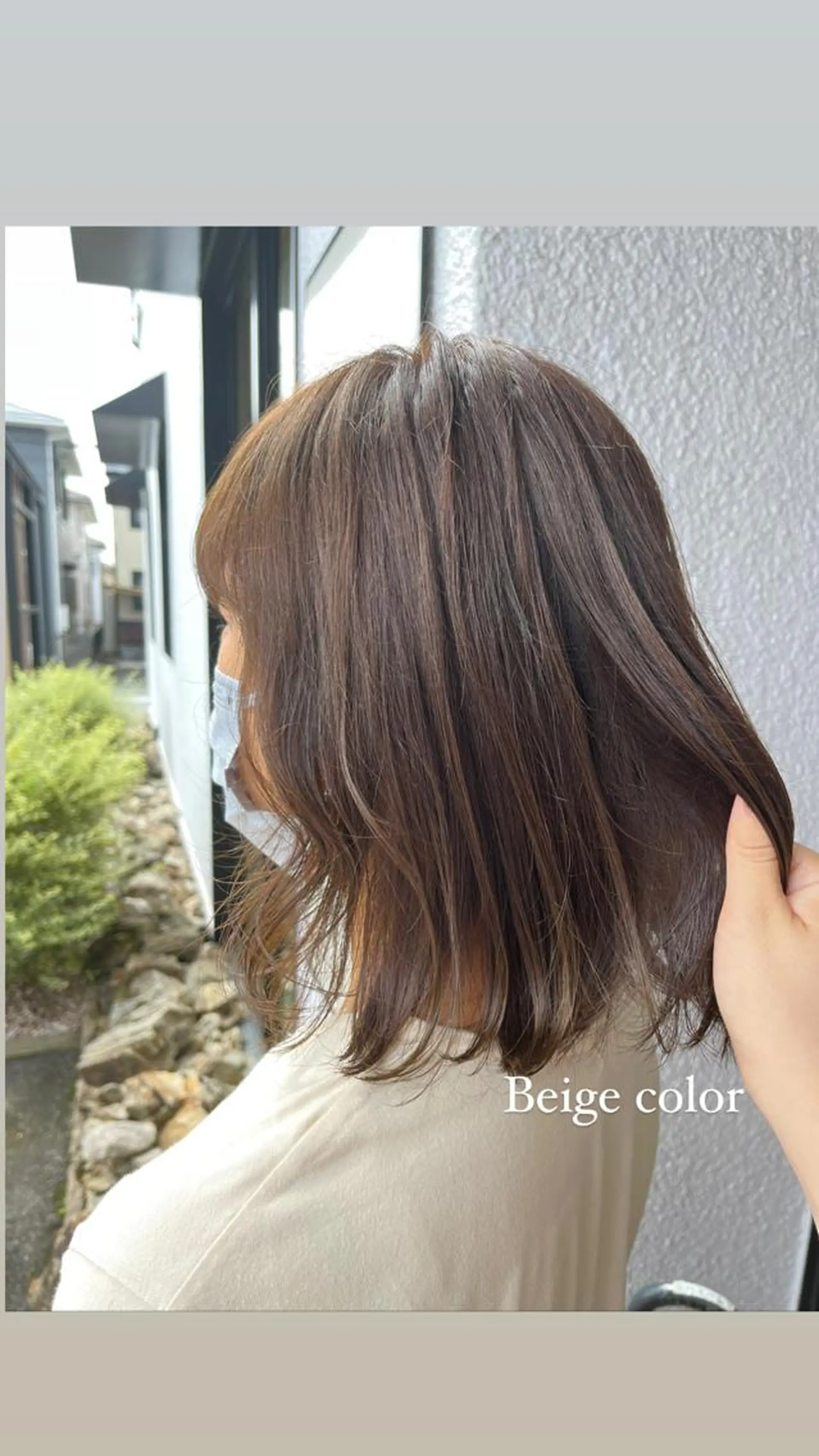 ミディアム カット パーマ トリートメント イロヘアー北岡崎店所属・ilo.hair 小澤日菜子✂️💕のヘアスタイル