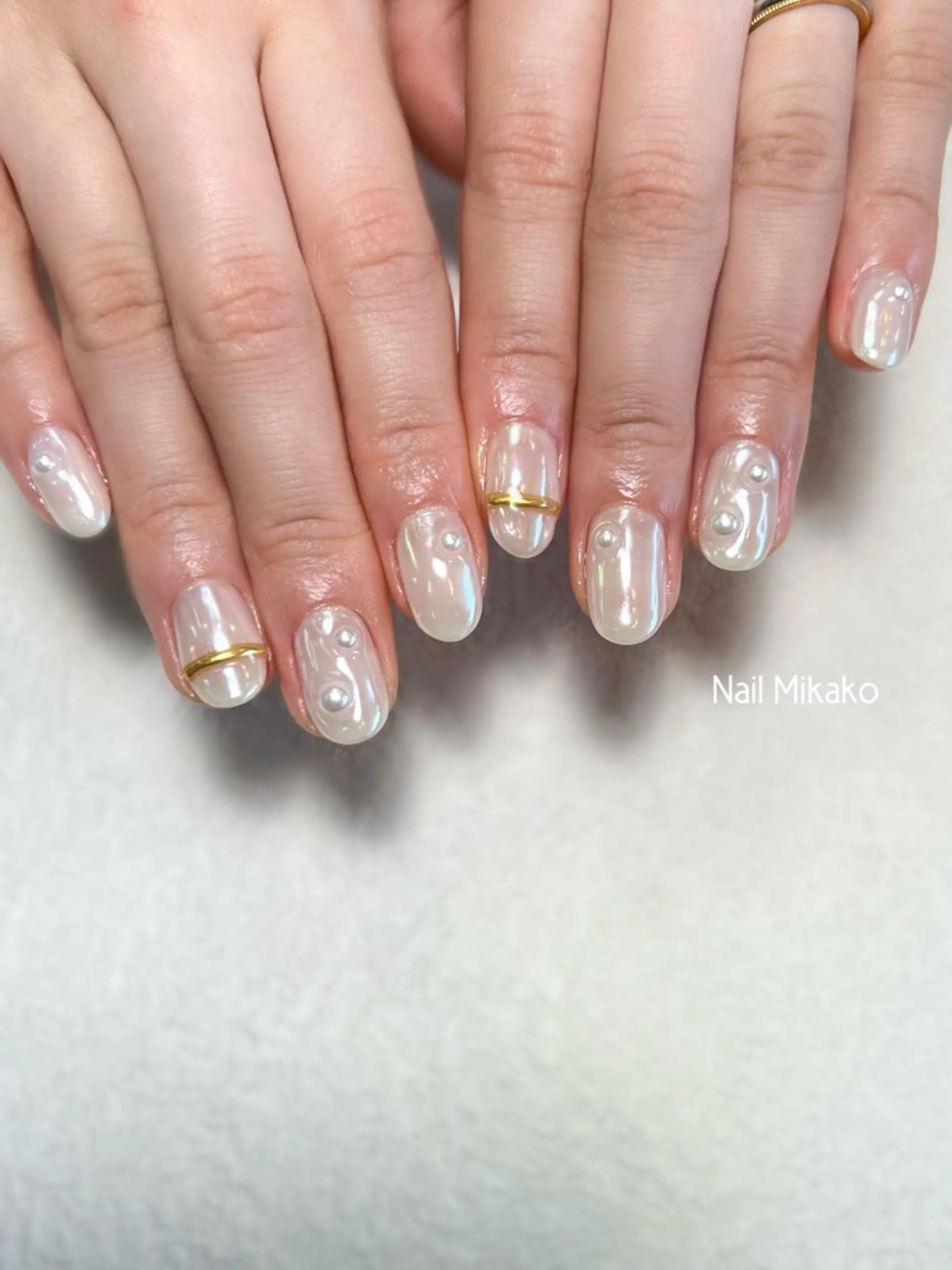 ネイル ミラーネイル ニュアンスネイル 春ネイル Nail_Mikako所属・Nail Mikakoのネイルデザイン