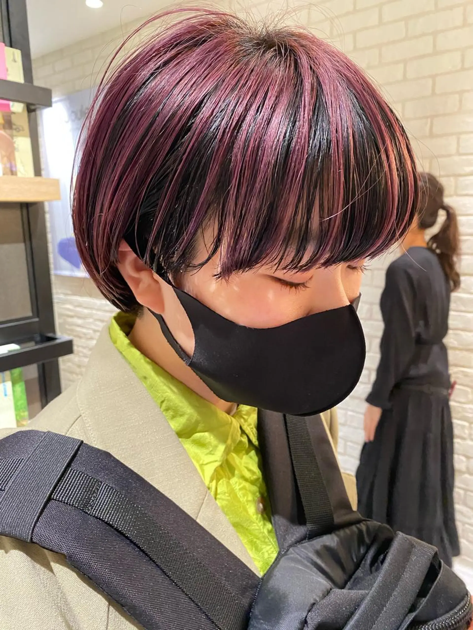 カラー ブリーチ デザインカラー Pros所属・nana/レイヤー /酸性ストレートのヘアスタイル