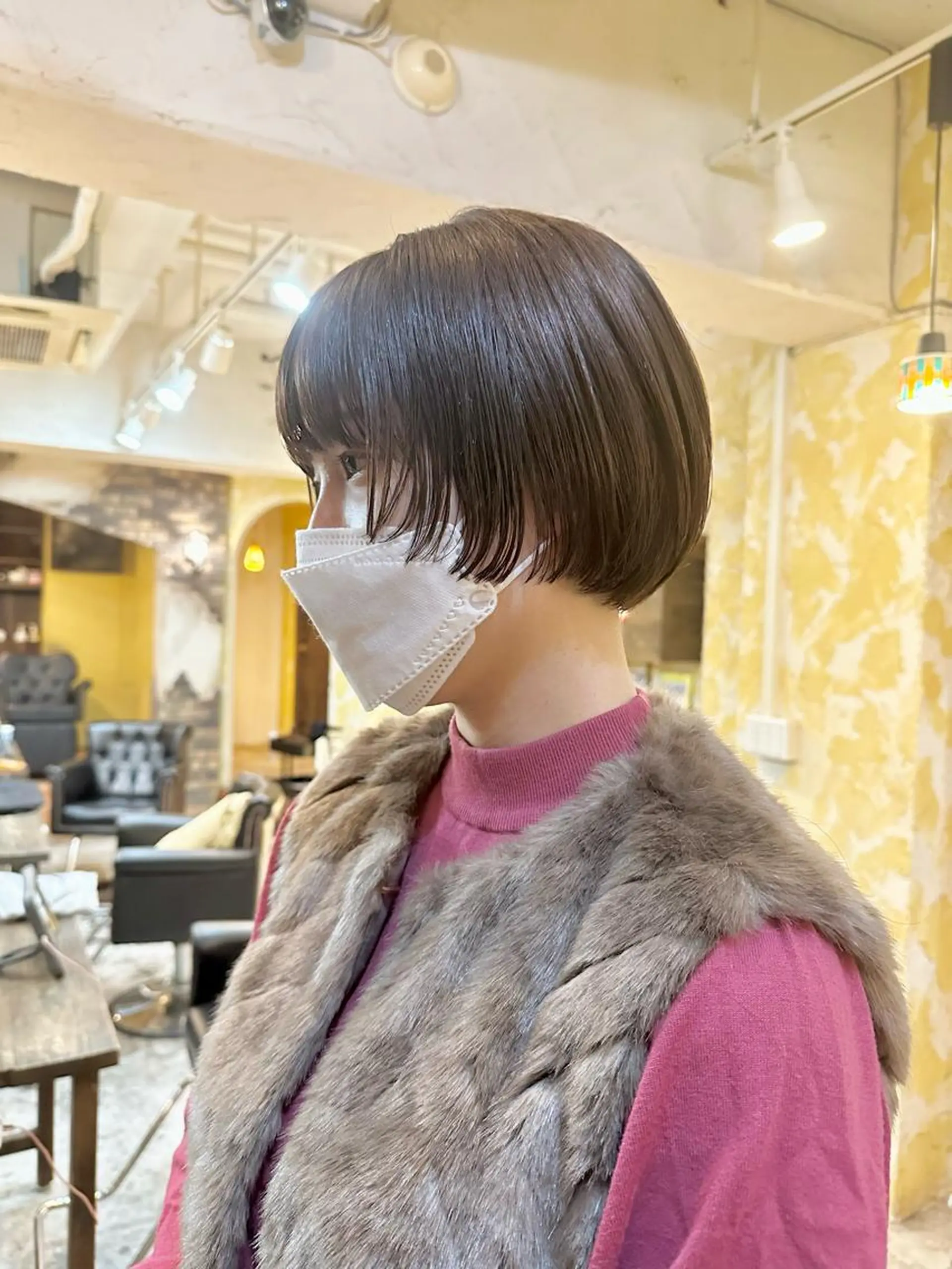 ショート ショートボブ 丸みショート ボブ くびれヘア ショートヘア カット ヘアカラー トリートメント ボブ/ショート/縮毛 /レイヤー/内山翔太のヘアスタイル