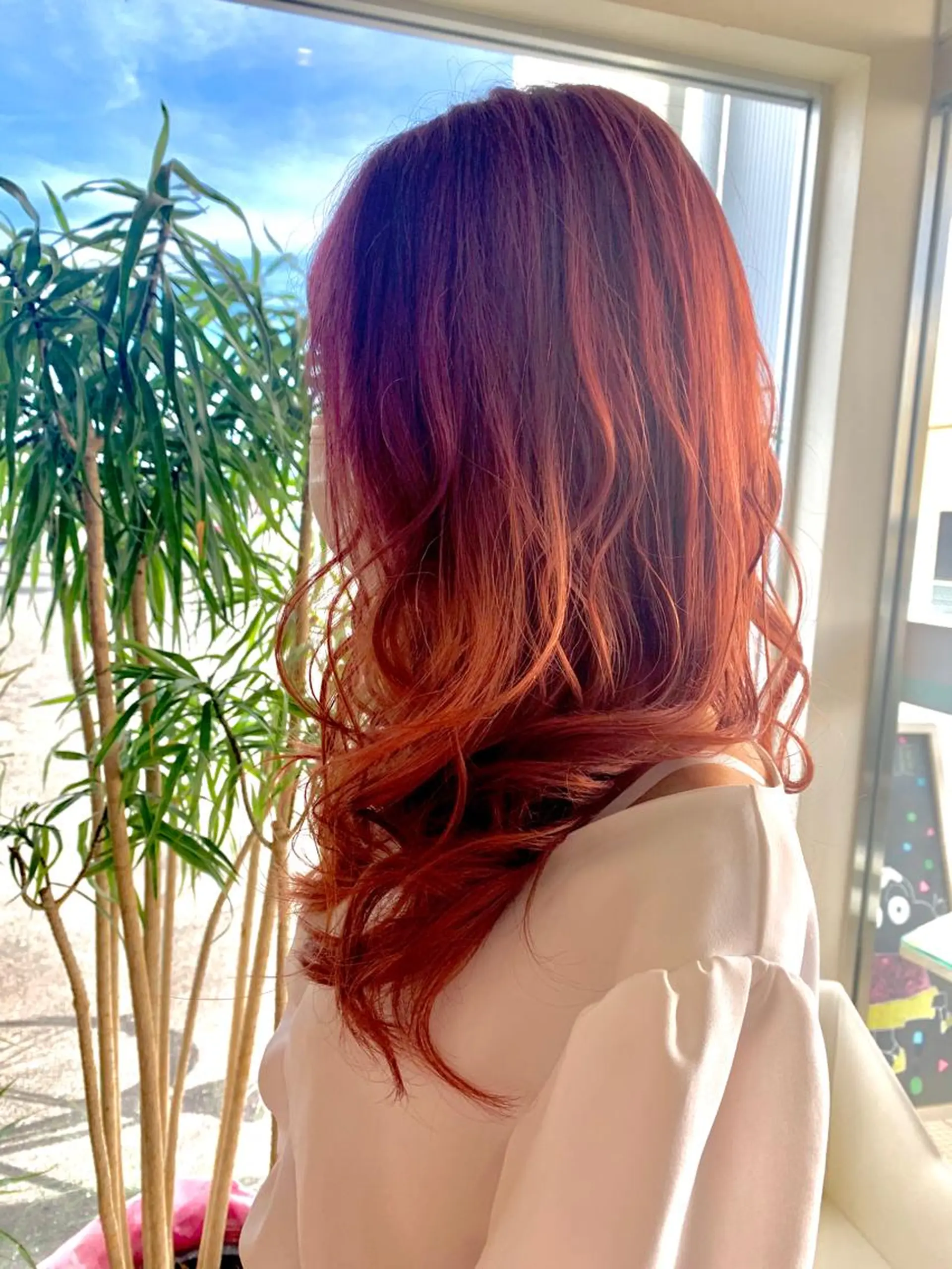 セミロング カット ヘアカラー トリートメント 田中 美有のヘアスタイル