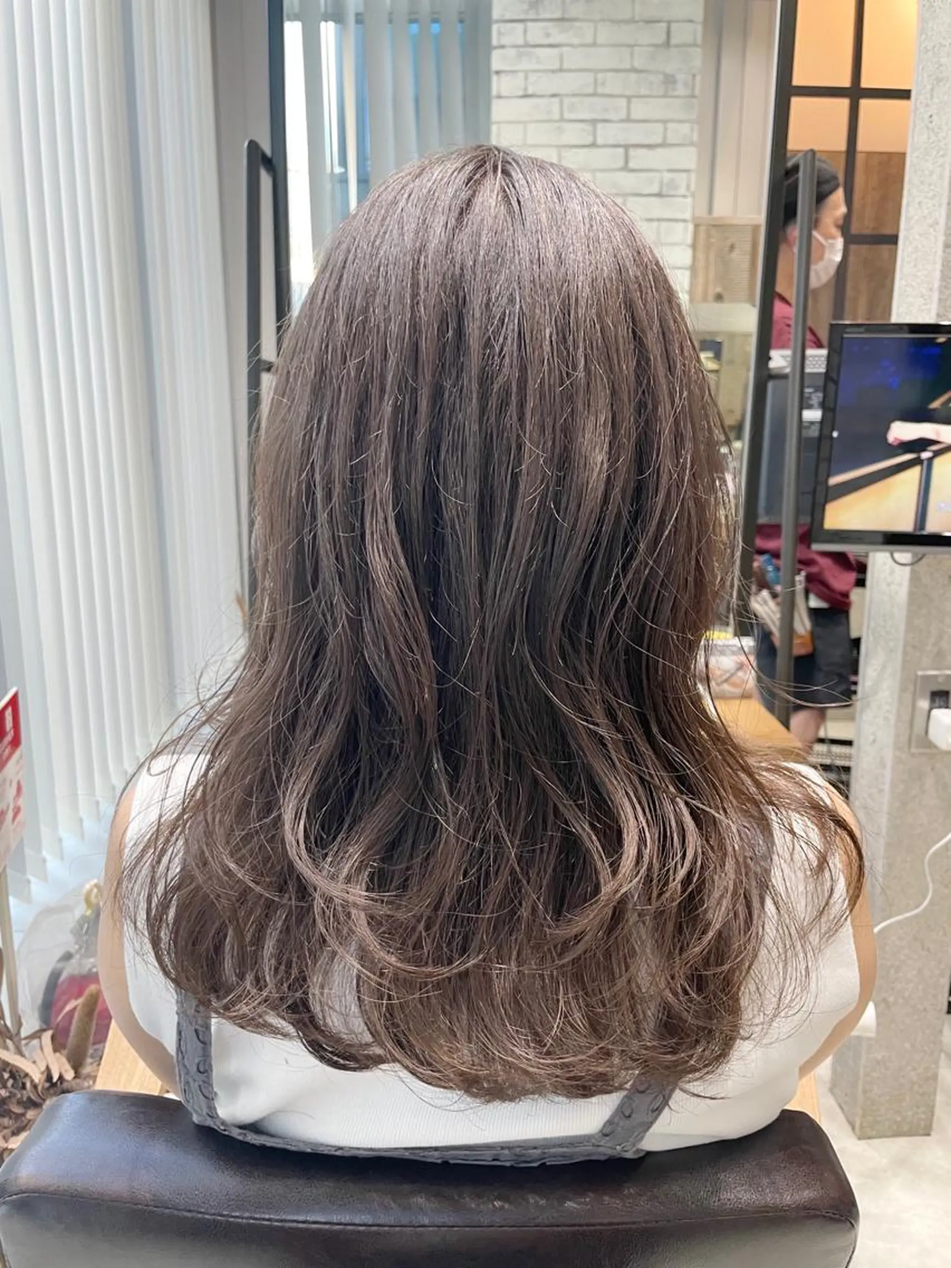 セミロング カラー アディクシーカラー グレージュ ラベンダーカラー ラベンダーグレージュ ラベンダーグレー カット ヘアカラー トリートメント 🌿ニュアンスヘア 🌿福田沙也加のヘアスタイル