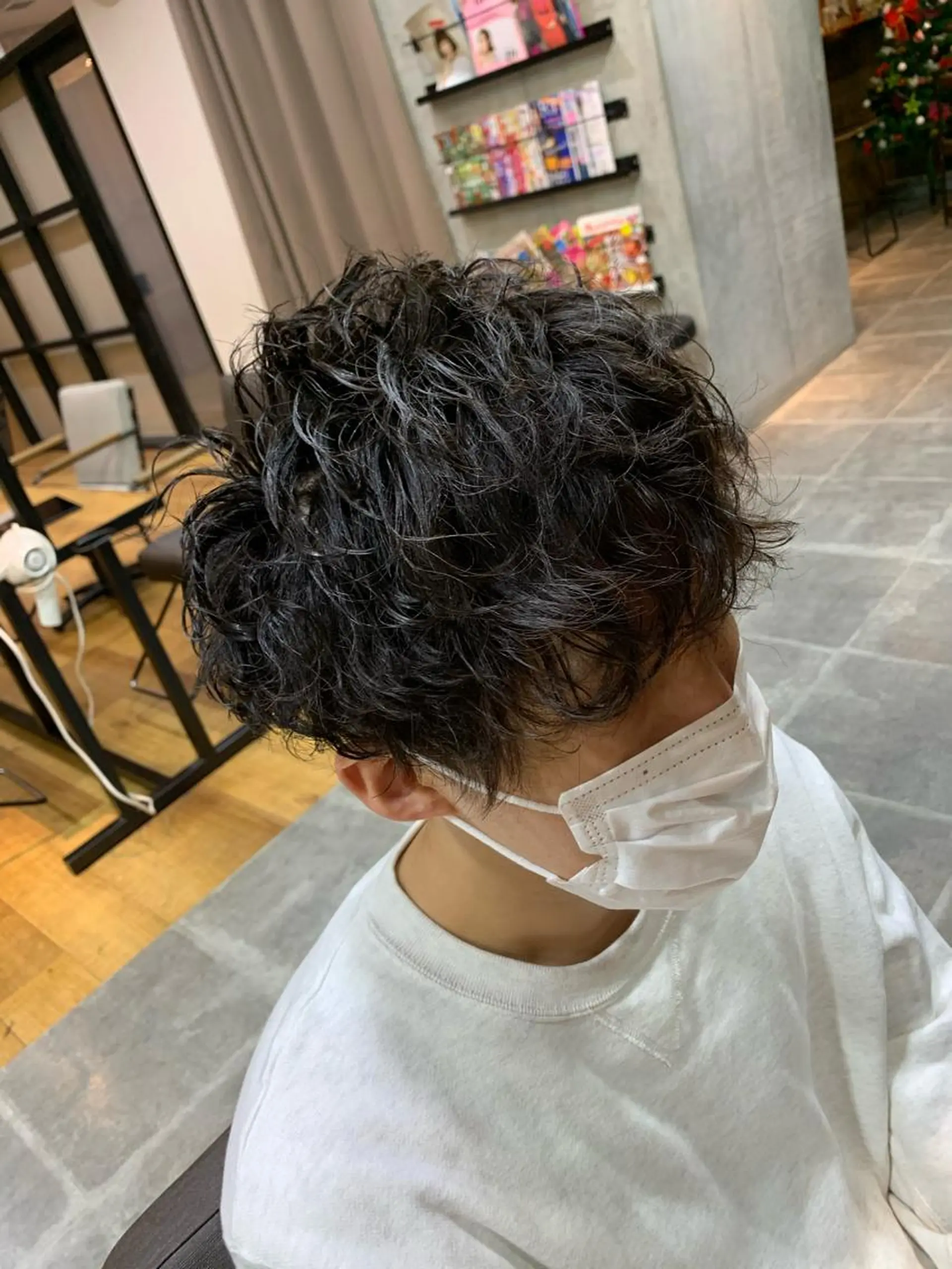 パーマ メンズ 天野 開のヘアスタイル