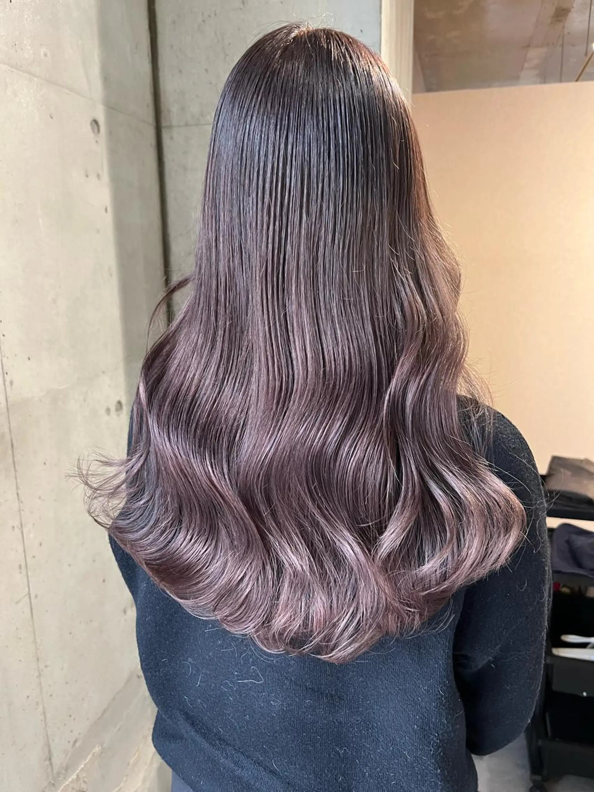 ロング カラー バレイヤージュ ブリーチ ケアブリーチ ハイライトカラー インナーカラー カット ヘアカラー トリートメント lani 天神大名/ブリーチのヘアスタイル