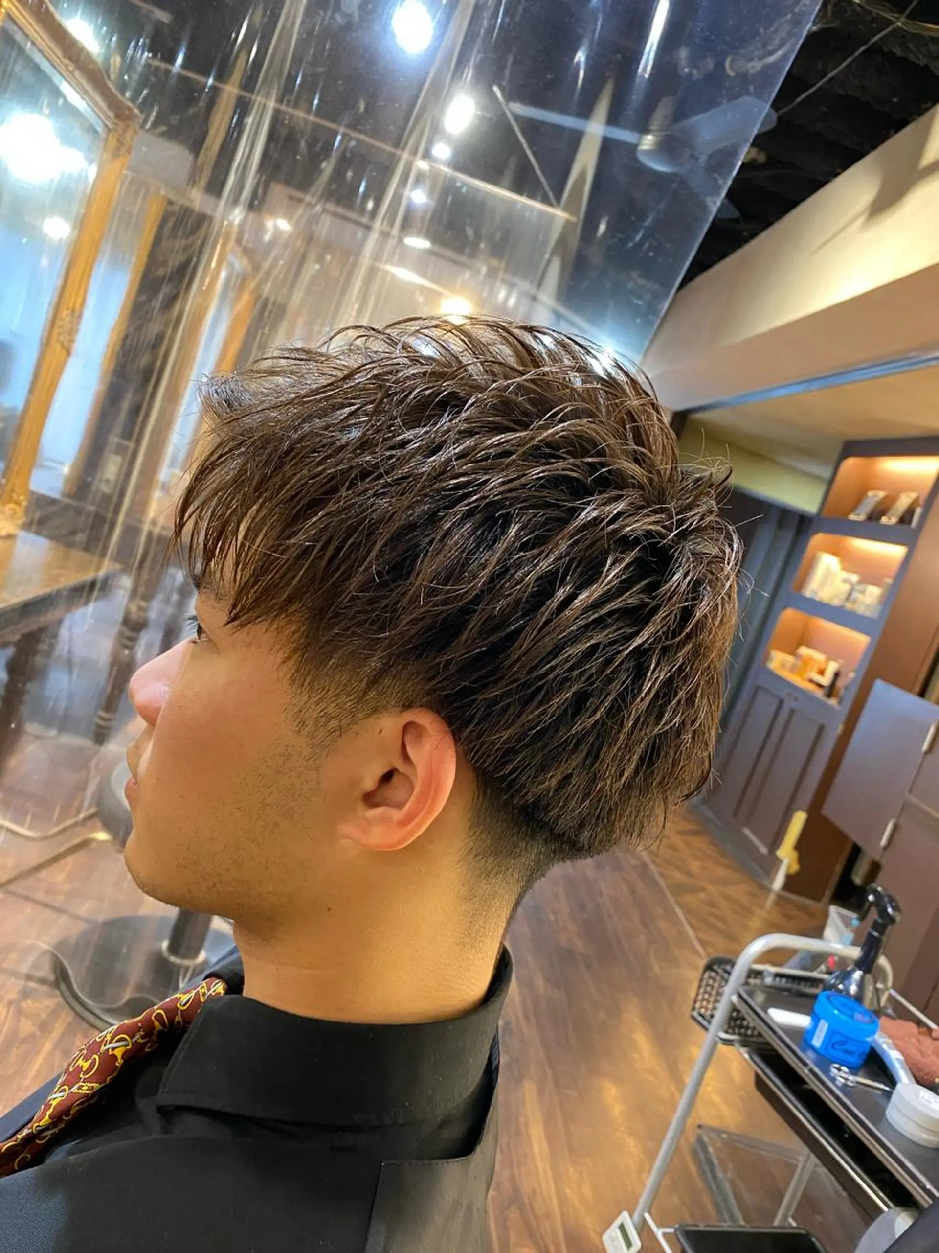 メンズ 刈り上げ カット パーマ メンズサロンANDY 御堂筋なんば店所属・大阪メンズヘアのプロ 高橋 直希のヘアスタイル
