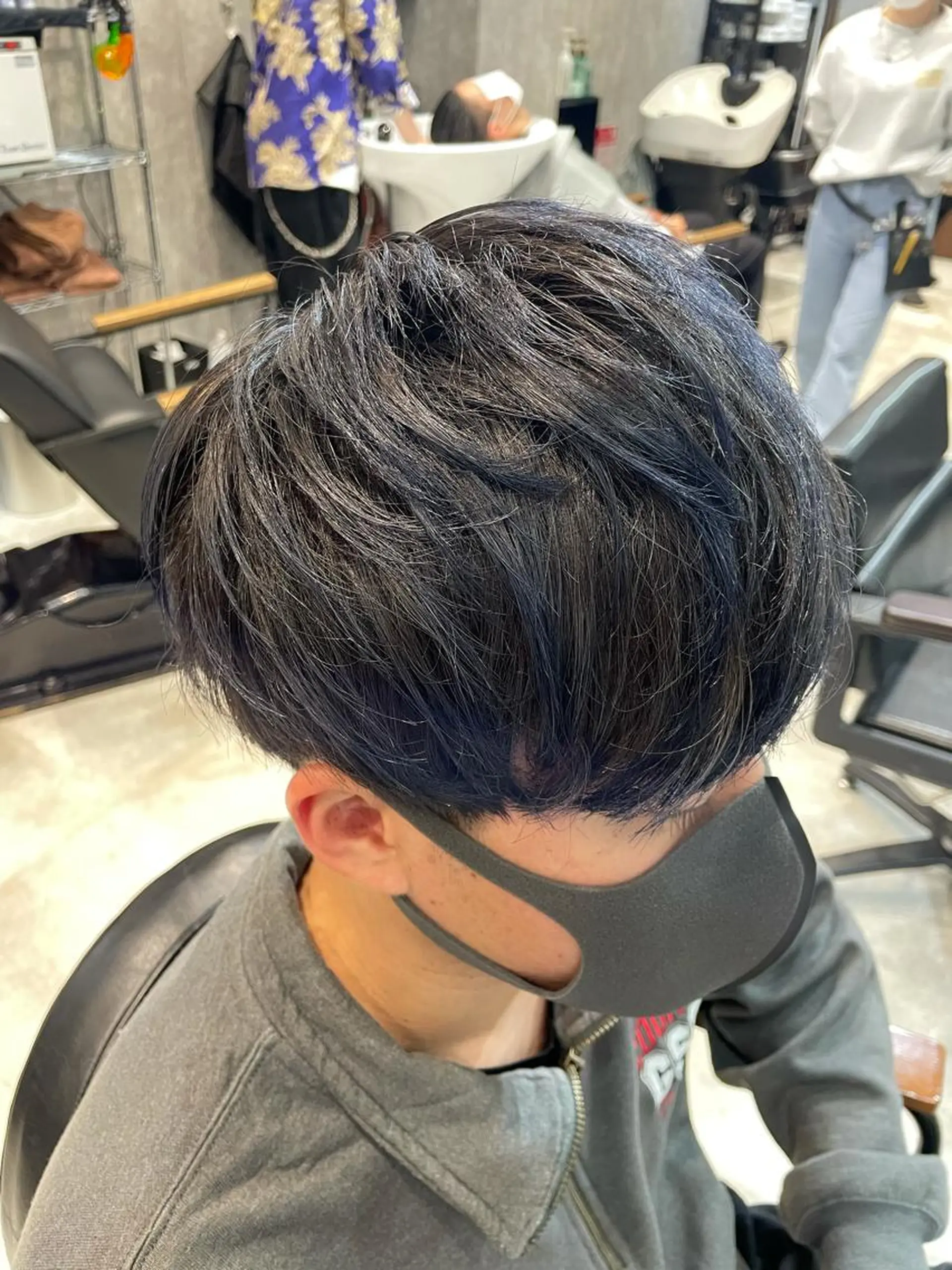 ショート カラー パーマ メンズ ヘアカラー 🔥メンズ超特化🔥 青木海斗のヘアスタイル