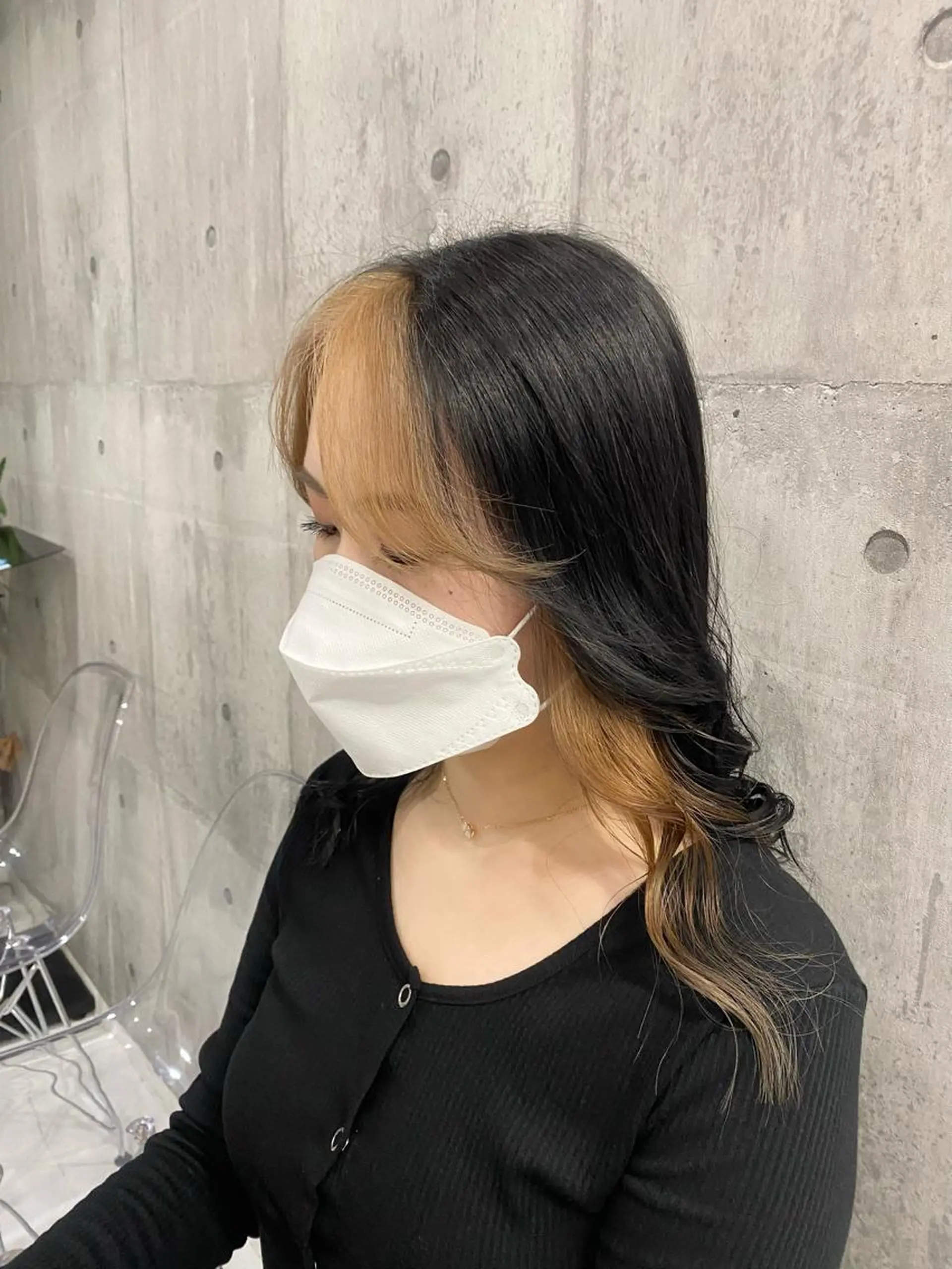 ロング ミストバング カット パーマ トリートメント ヘアセット メンズカット/波巻き TAKUMAのヘアスタイル
