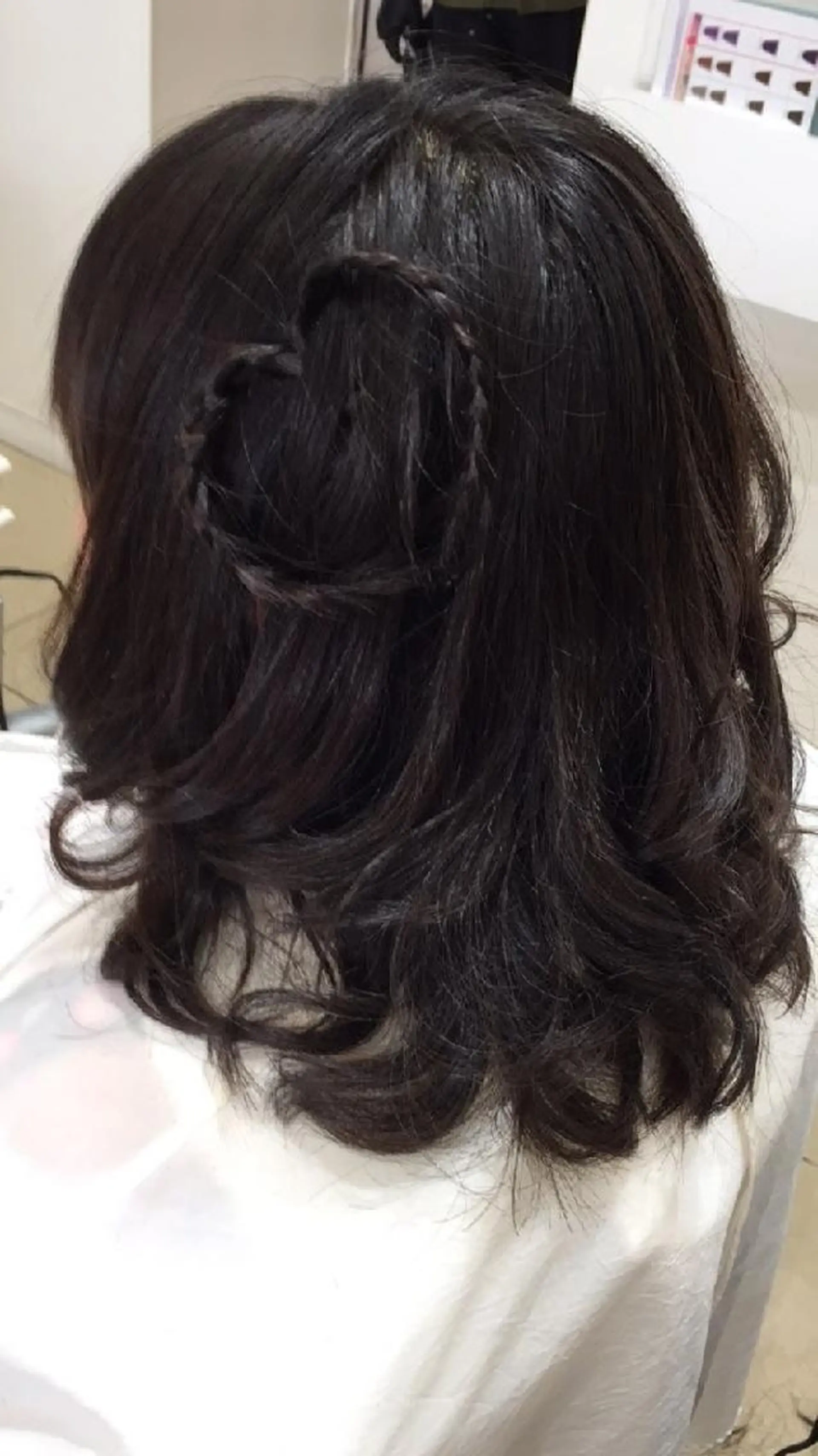 ミディアム ヘアアレンジ パーマ 山内 佐江子のヘアスタイル