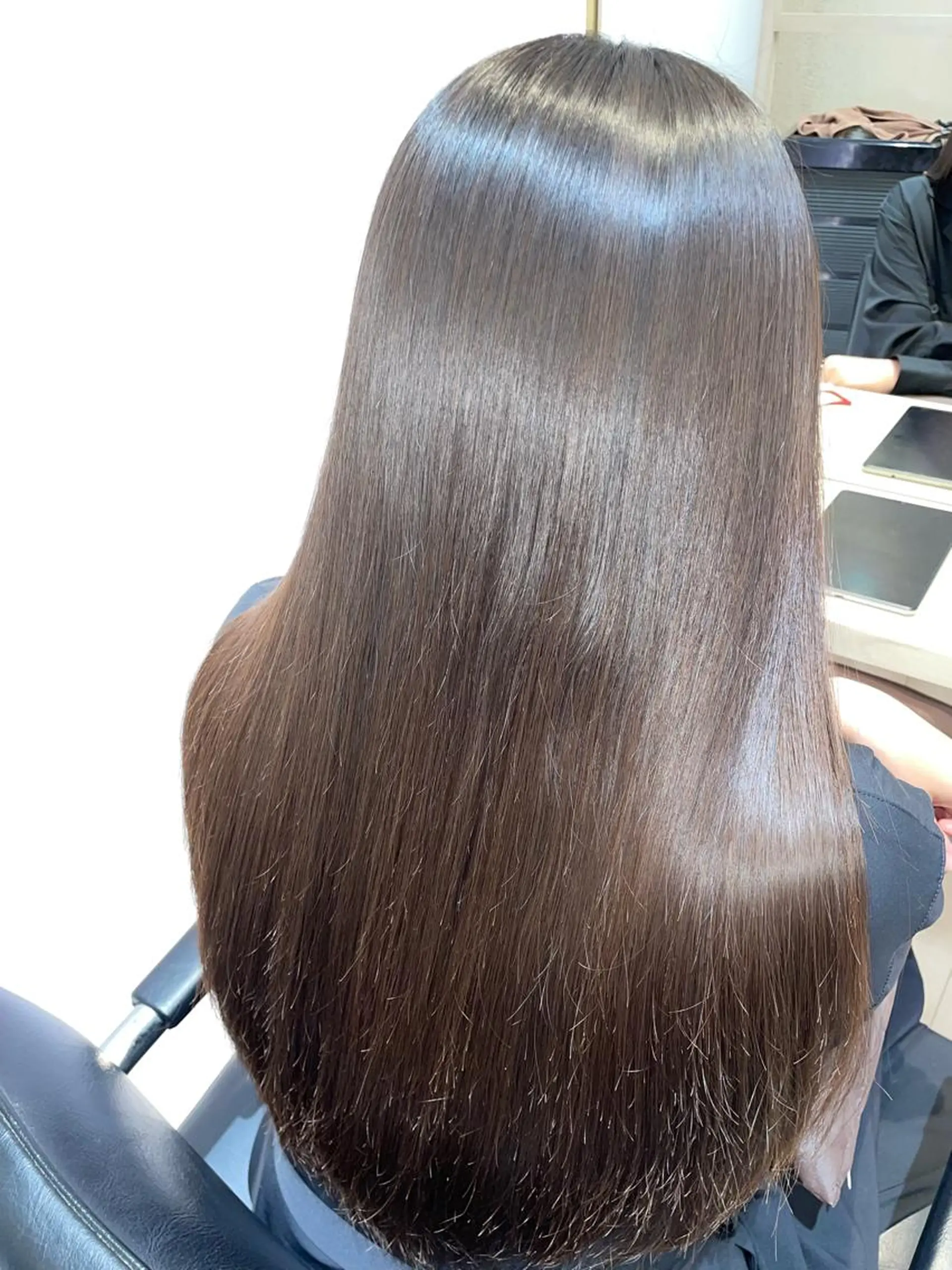 ロング カット 縮毛矯正 トリートメント ウサミ/透明感カラー レイヤーカット🌈のヘアスタイル