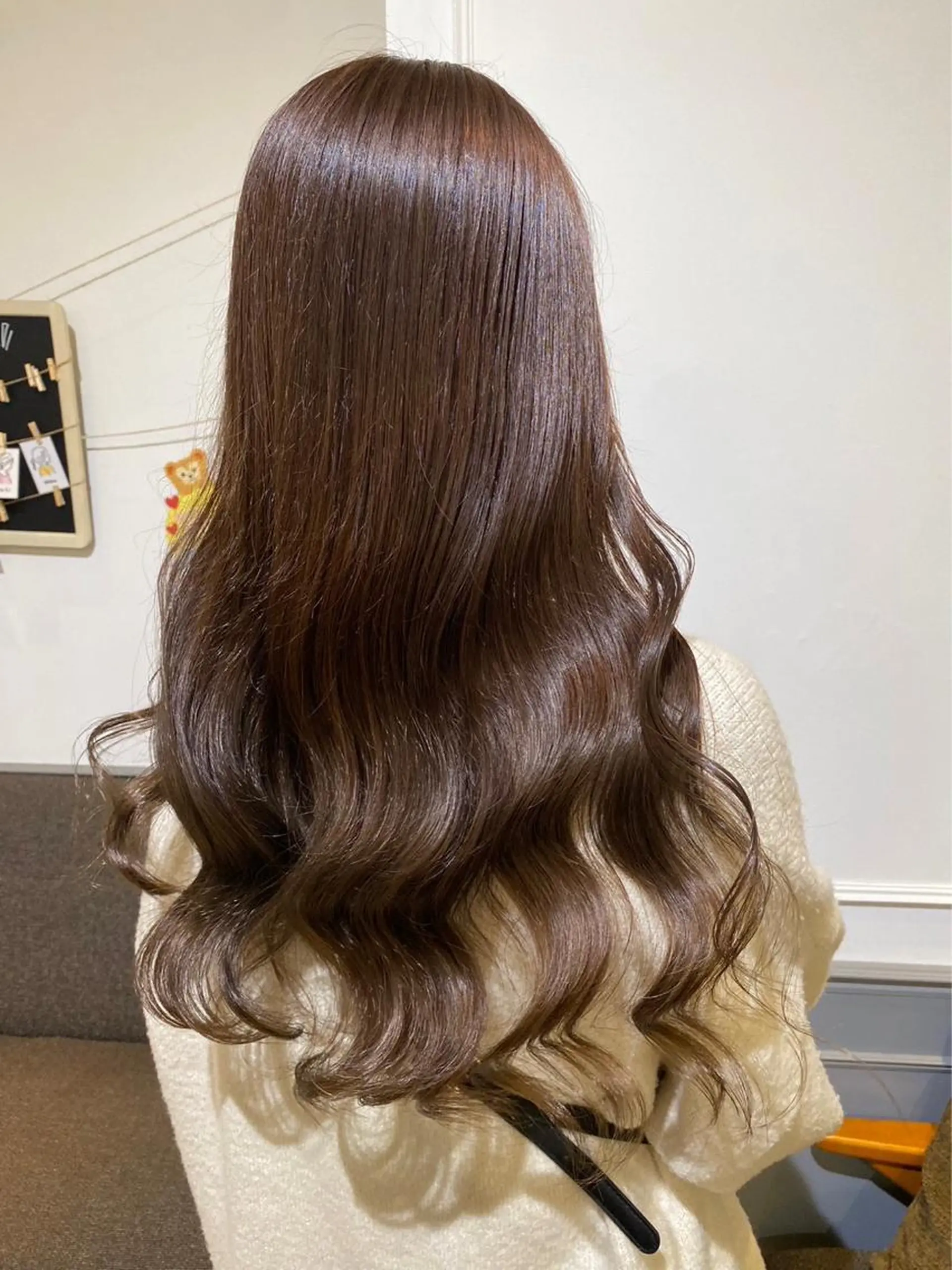 セミロング ヘアカラー トリートメント IRICO たまプラーザ所属・韓国ヘアー🇰🇷 MIWAのヘアスタイル