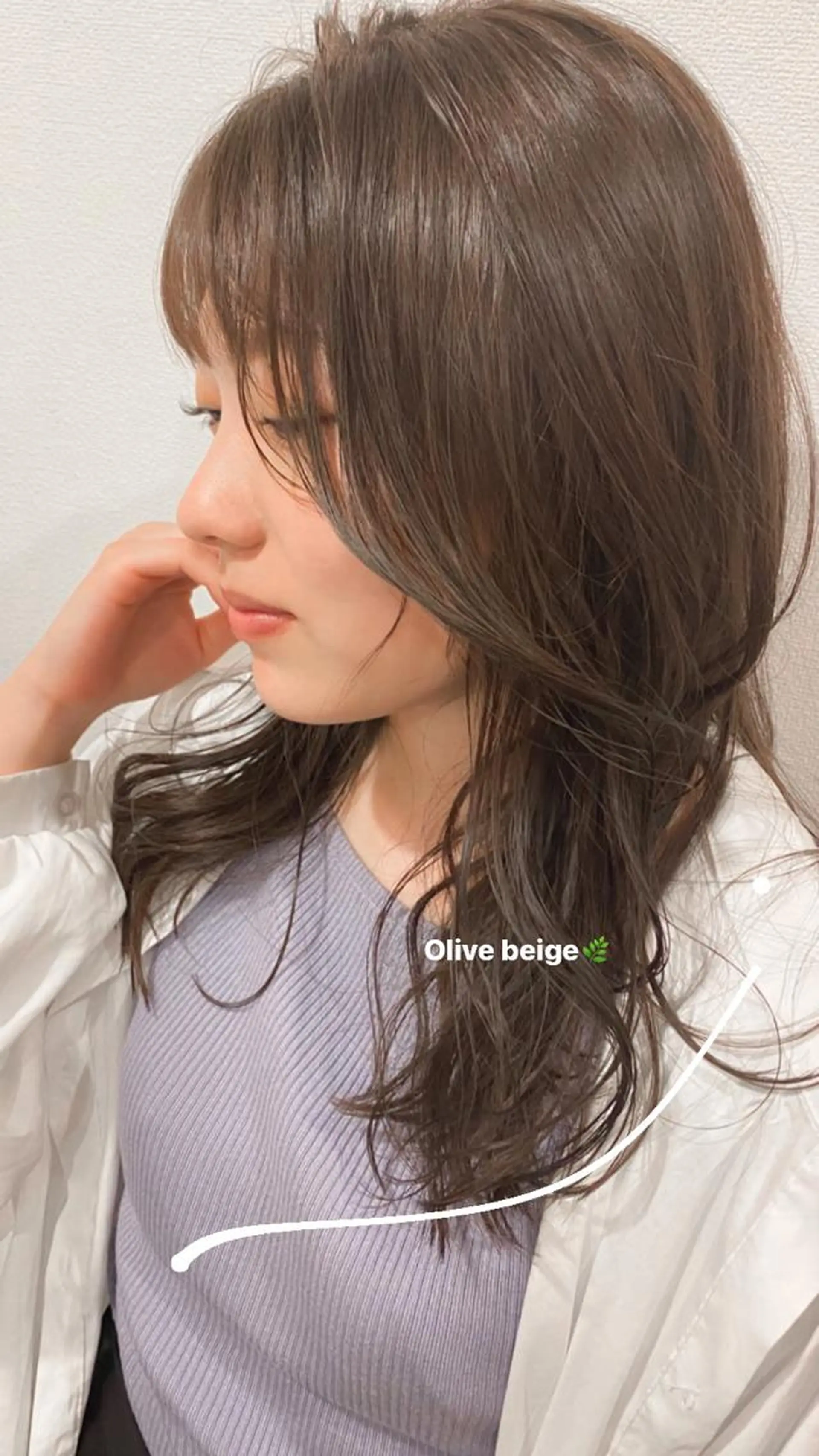 ロング カラー ヘアアレンジ ベージュカラー オリーブベージュ GIRL所属・ダメージレスサロン✨ kayo🌱のヘアスタイル
