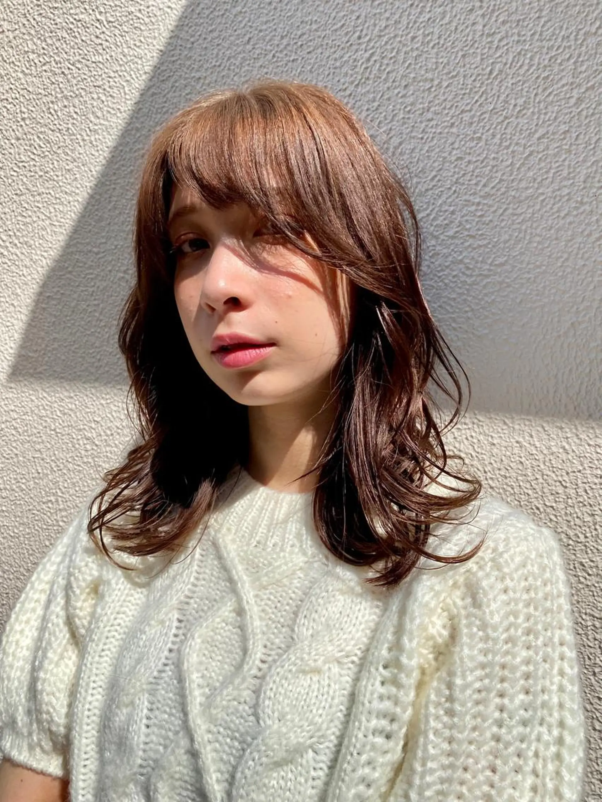 ミディアム カラー パーマ イルミナカラー 髪質改善 縮毛矯正 トリートメント 渋谷✨yuto✨全 メニュー得意です🙏のヘアスタイル