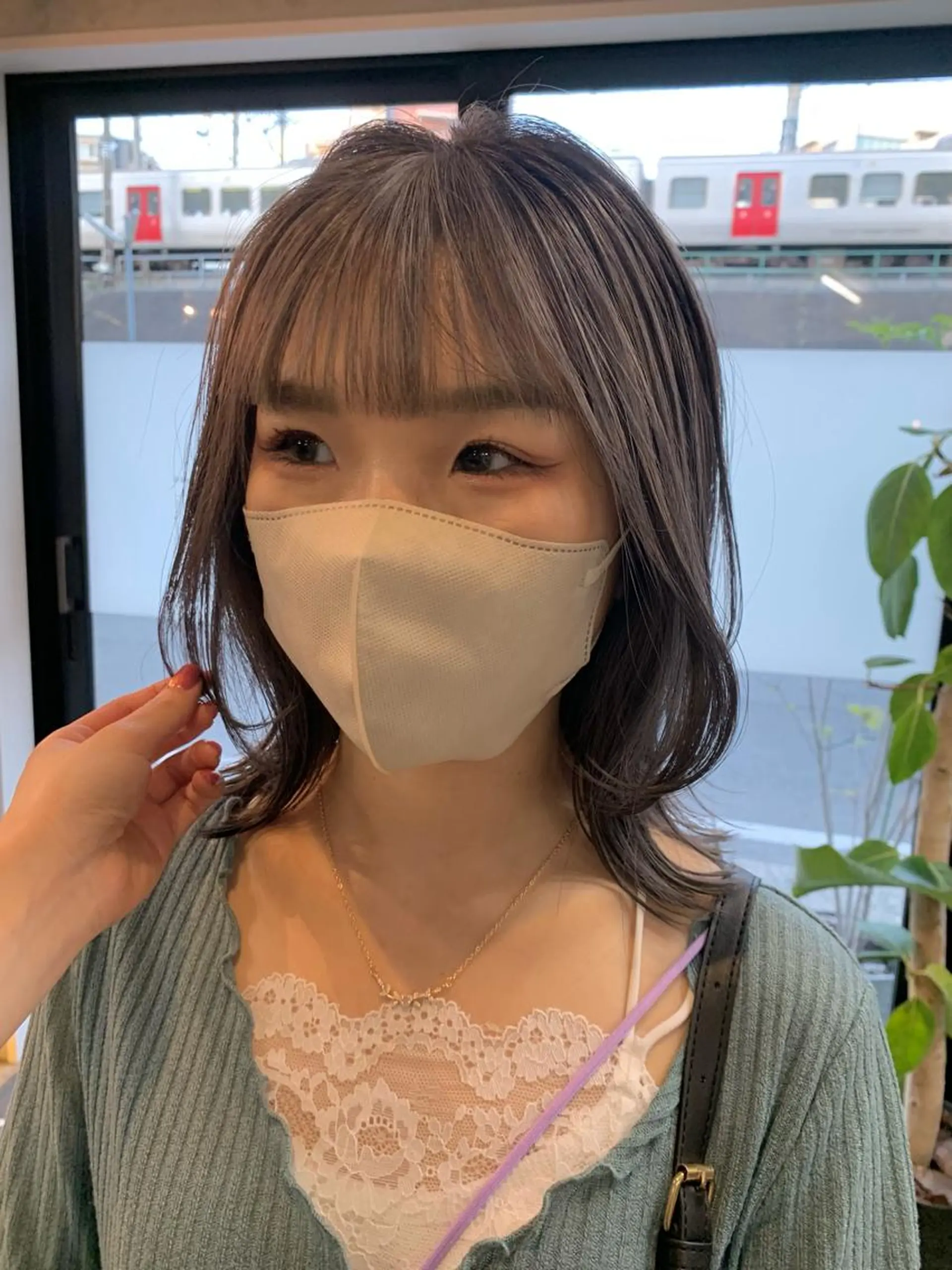 ミディアム カラー ヘアカラー トリートメント Haru/THREE …by velvetのヘアスタイル