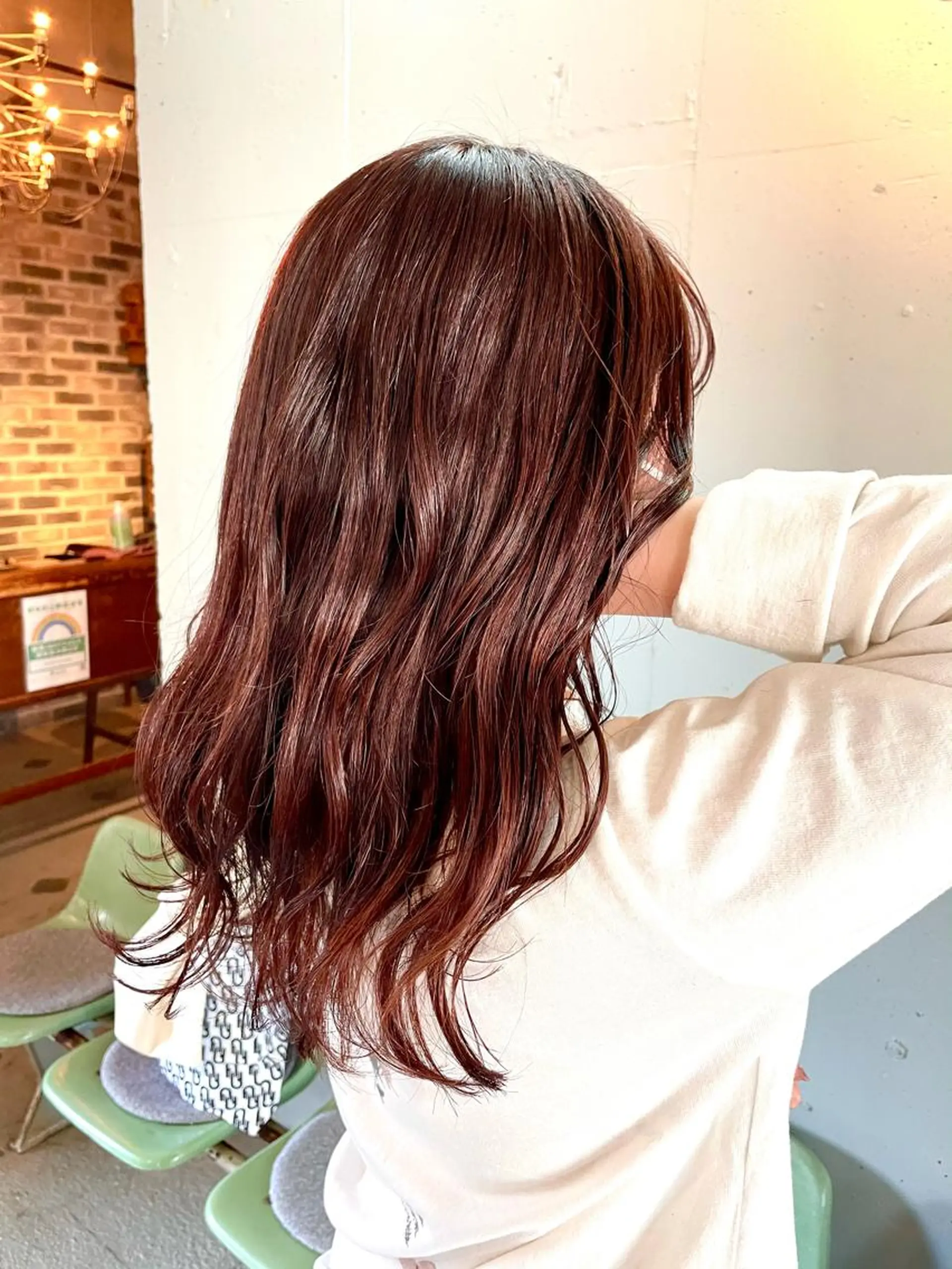 ロング カラー 透明感カラー イルミナカラー カット ヘアカラー トリートメント 🍀アレンジ簡単ヘア ☘️石田万里奈🍀のヘアスタイル
