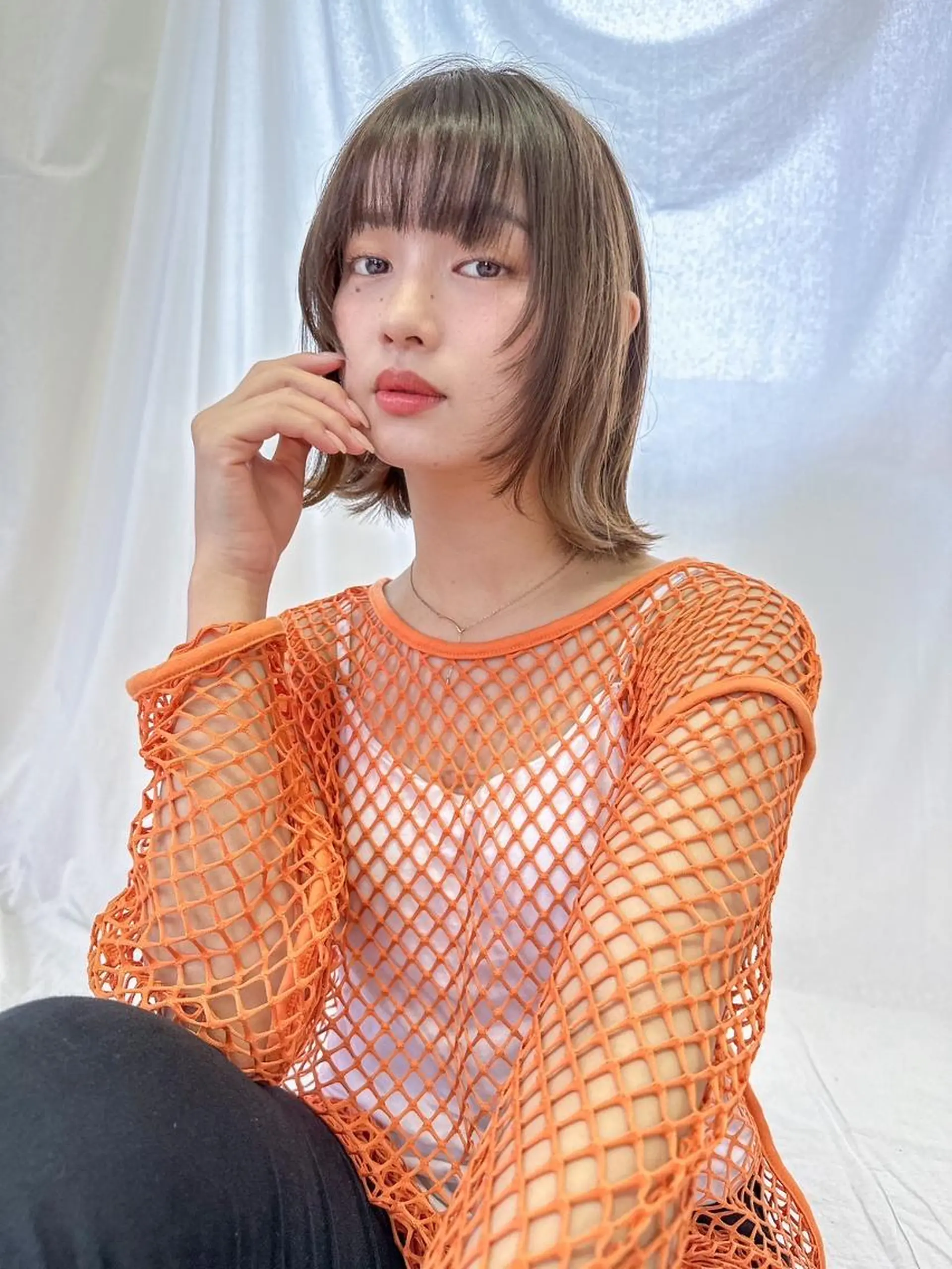 カラー ショート カット ヘアカラー ANGELICA 難波店のヘアスタイル