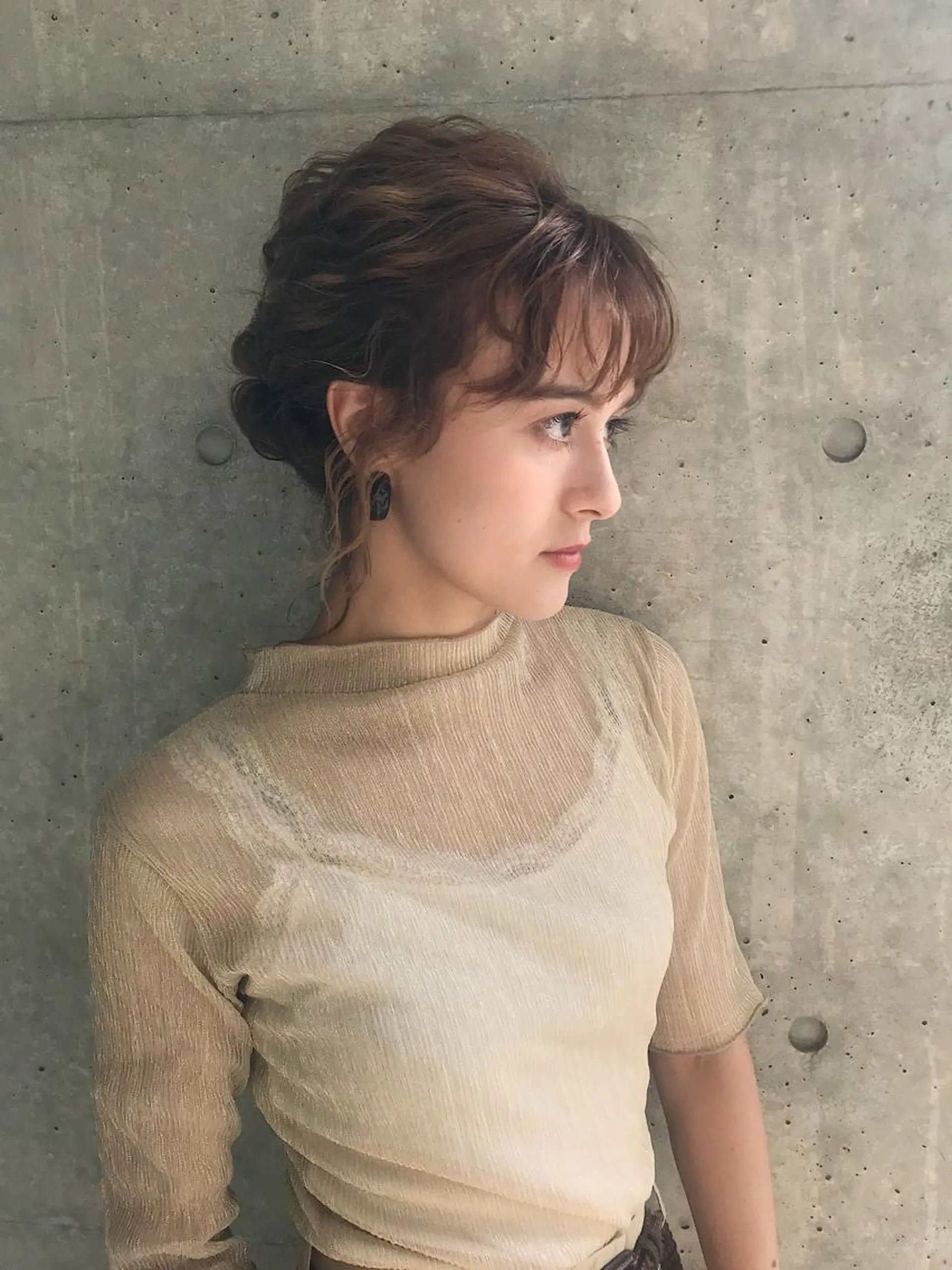 ヘアアレンジ 結婚式・ブライダル 入学式 卒業式のヘアスタイル カット ヘアカラー トリートメント saki🌼ボブ× 透明感カラー🌼のヘアスタイル