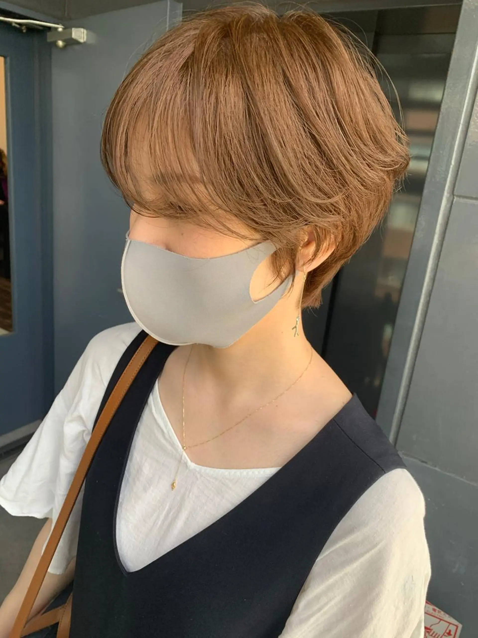 ショート カラー カット ヘアカラー トリートメント 藤野なつえ ナチュラルのヘアスタイル