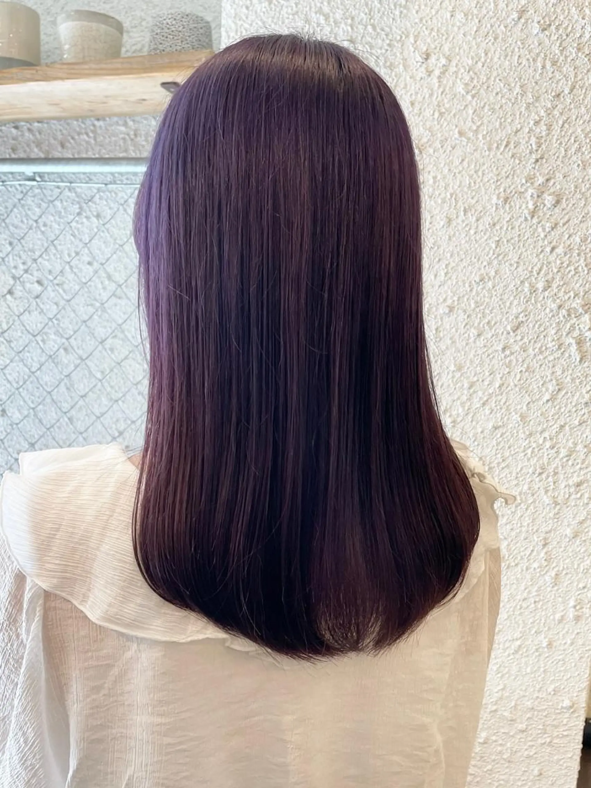 ミディアム カラー カット ヘアカラー トリートメント 坂田 友梨奈のヘアスタイル