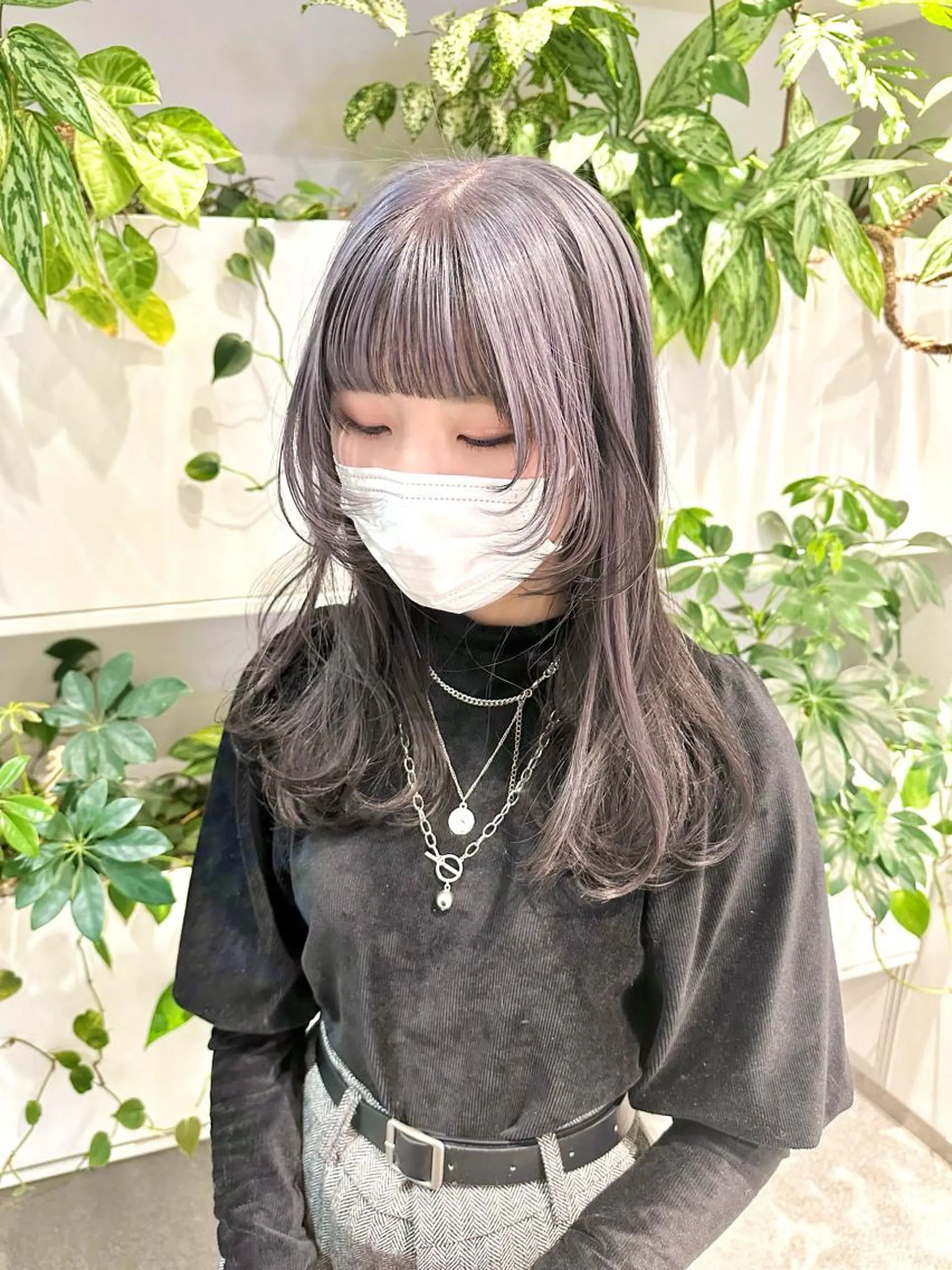 ミディアム ヘアカラー トリートメント 完全個室サロン💐 代表取締役💐梶谷のヘアスタイル