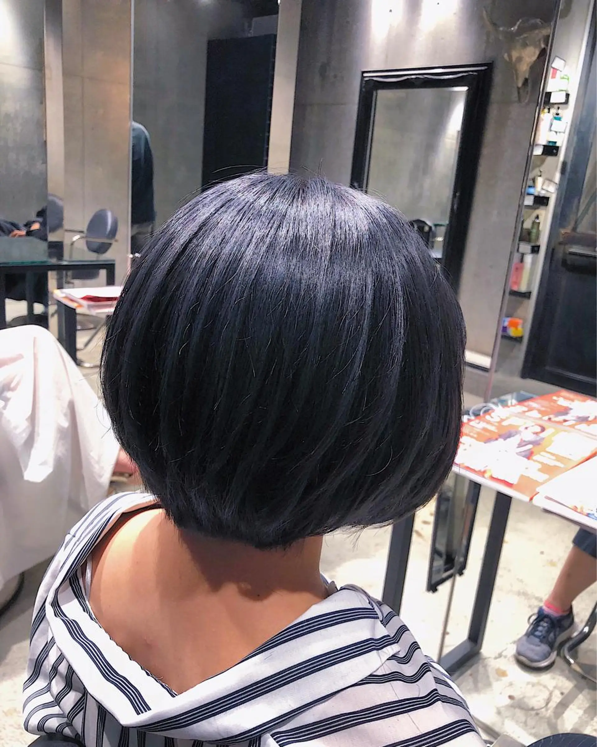 ショート カラー ヘアアレンジ ブルーカラー 遠藤悠大/メンズ縮毛 /メンズカットのヘアスタイル