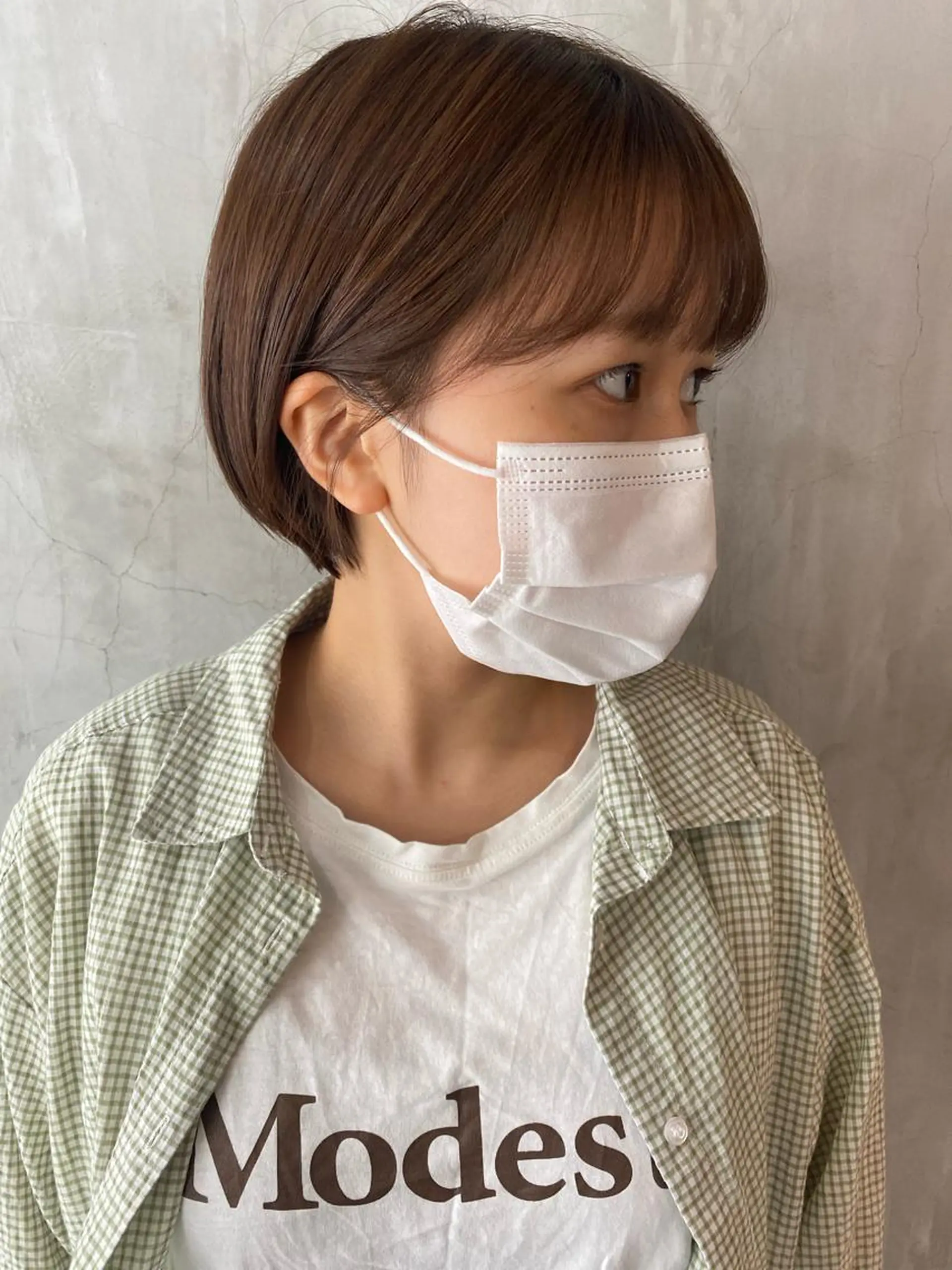 ショート カラー ヘアアレンジ ベージュカラー ブラウンカラー ブラウンベージュ stylist/蛯谷 珠里のヘアスタイル