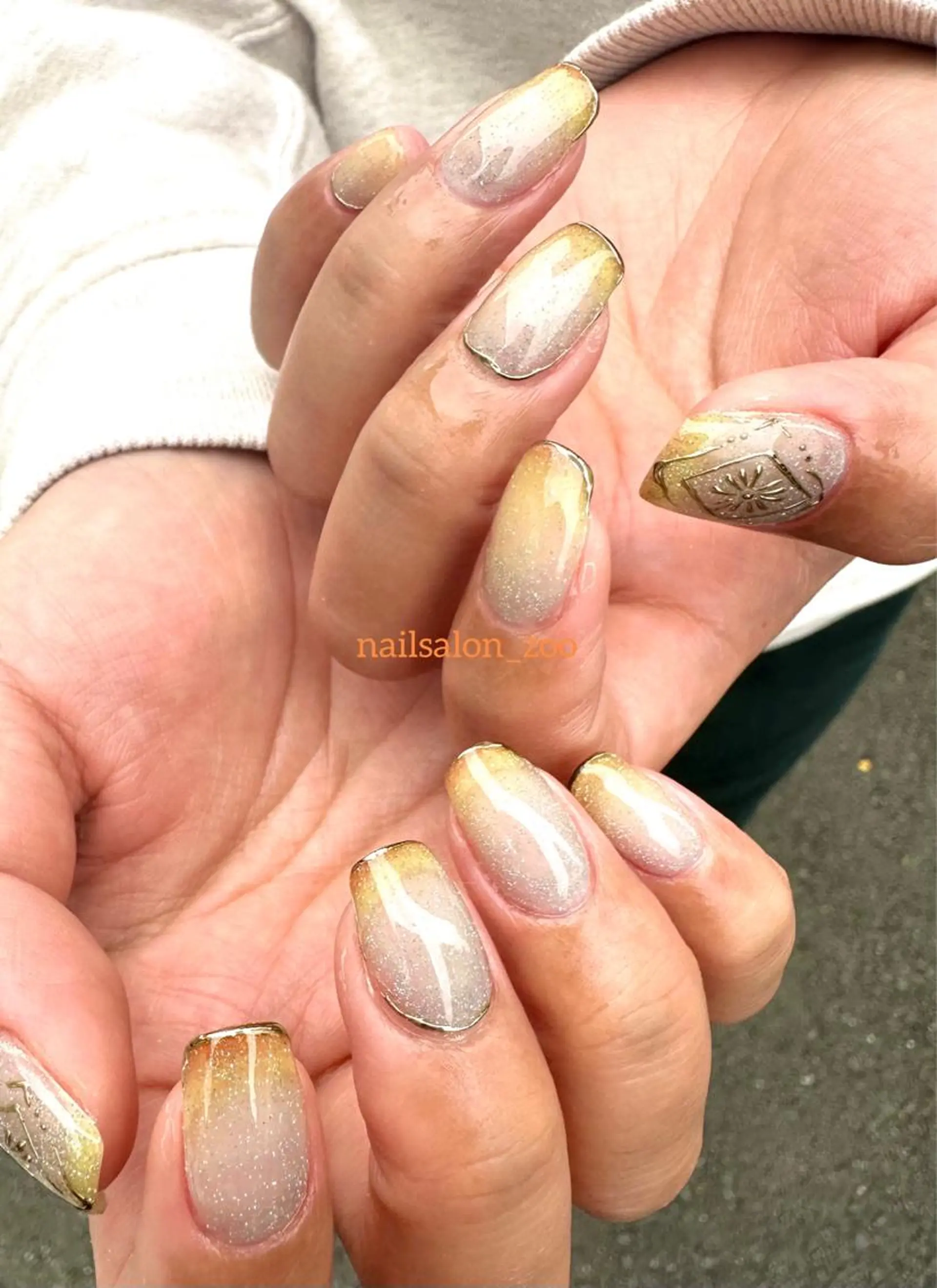 ネイル フラッシュネイル ニュアンスネイル nailsalon /はるのネイルデザイン