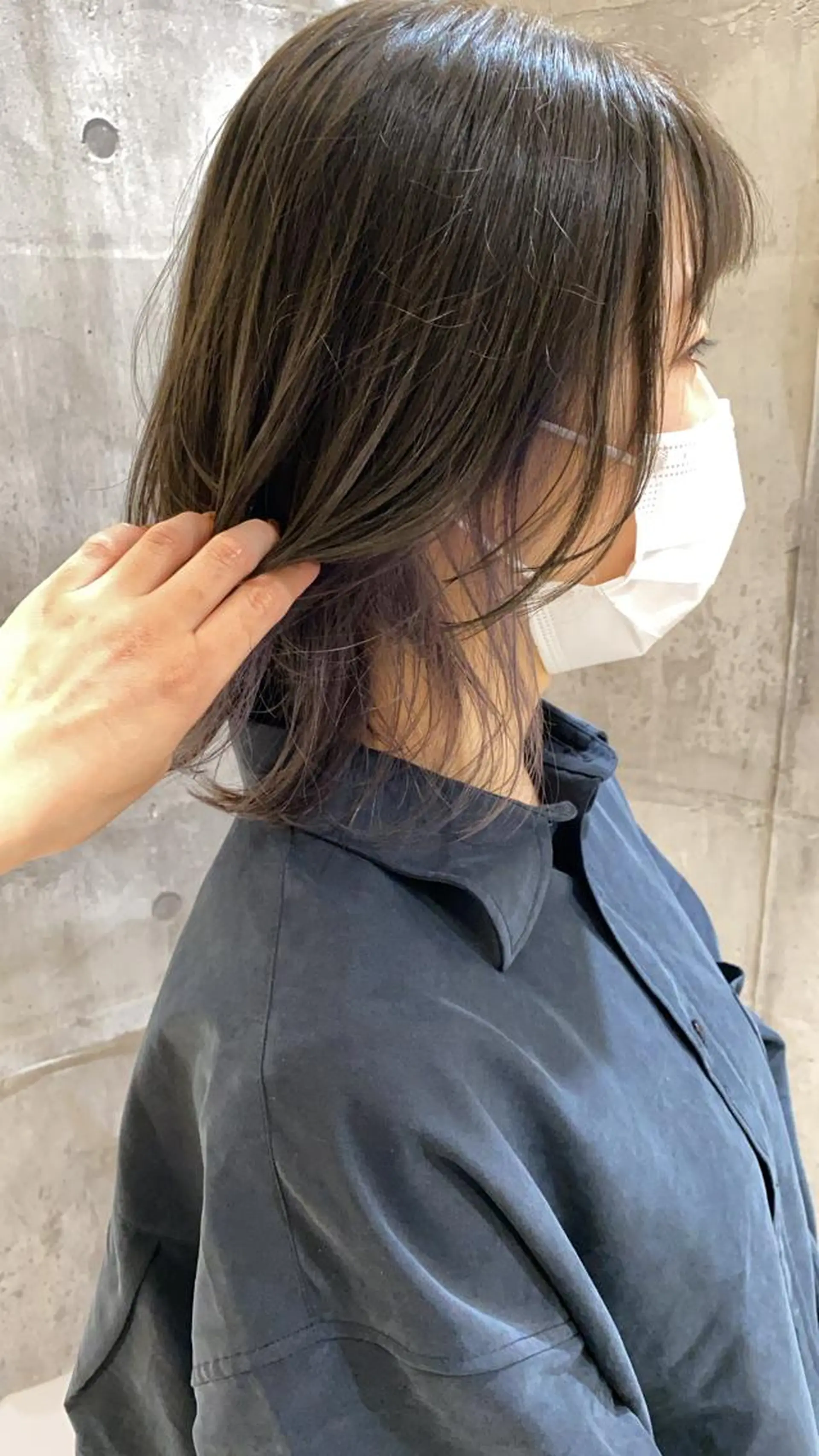 ミディアム カラー インナーカラー パープルカラー ウルフカット カット トリートメント 柔らかいcolor 🌿harukaのヘアスタイル