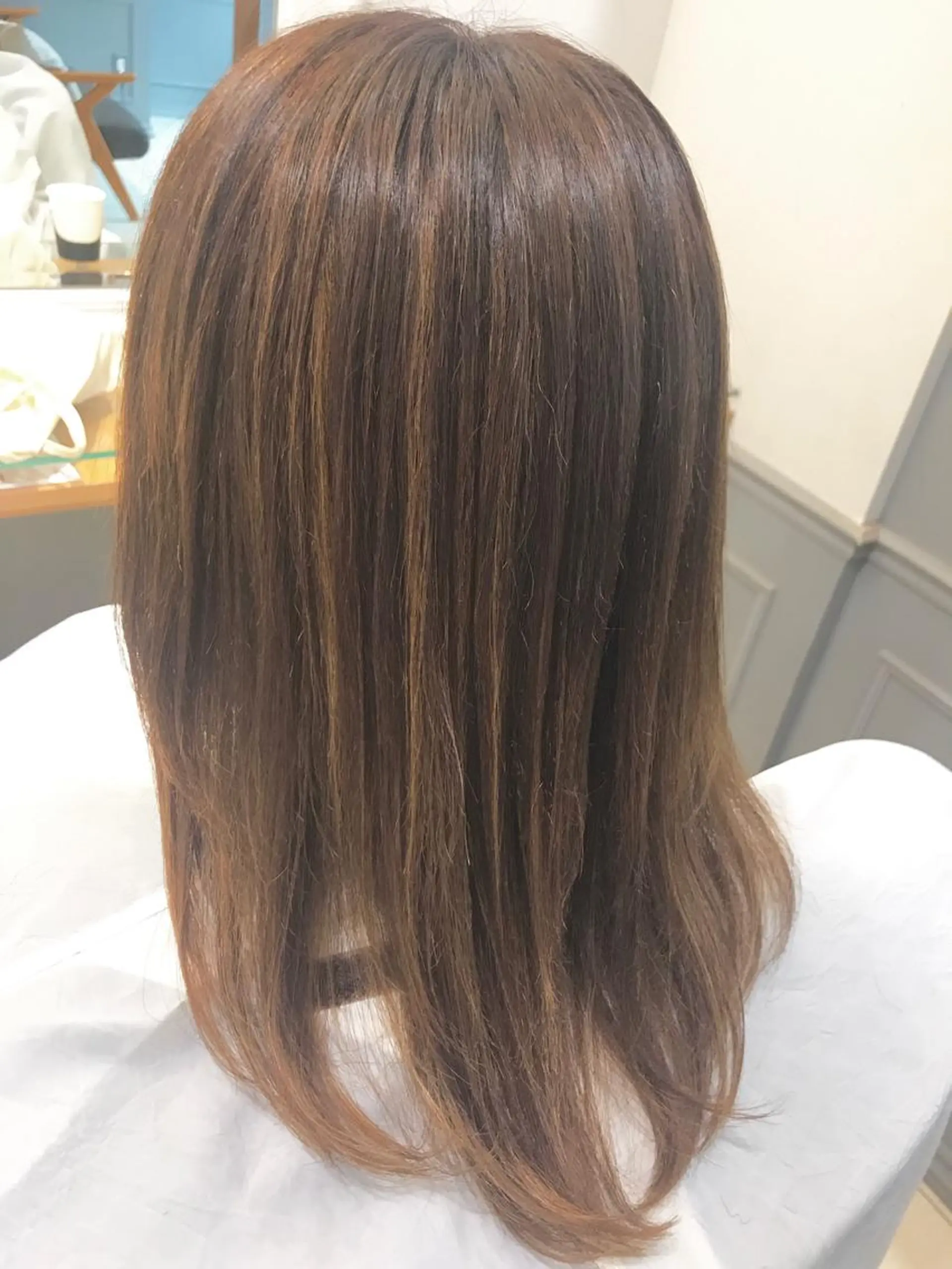 セミロング パーマ ストレートパーマ パーマ×ウルフカット koya☆のヘアスタイル