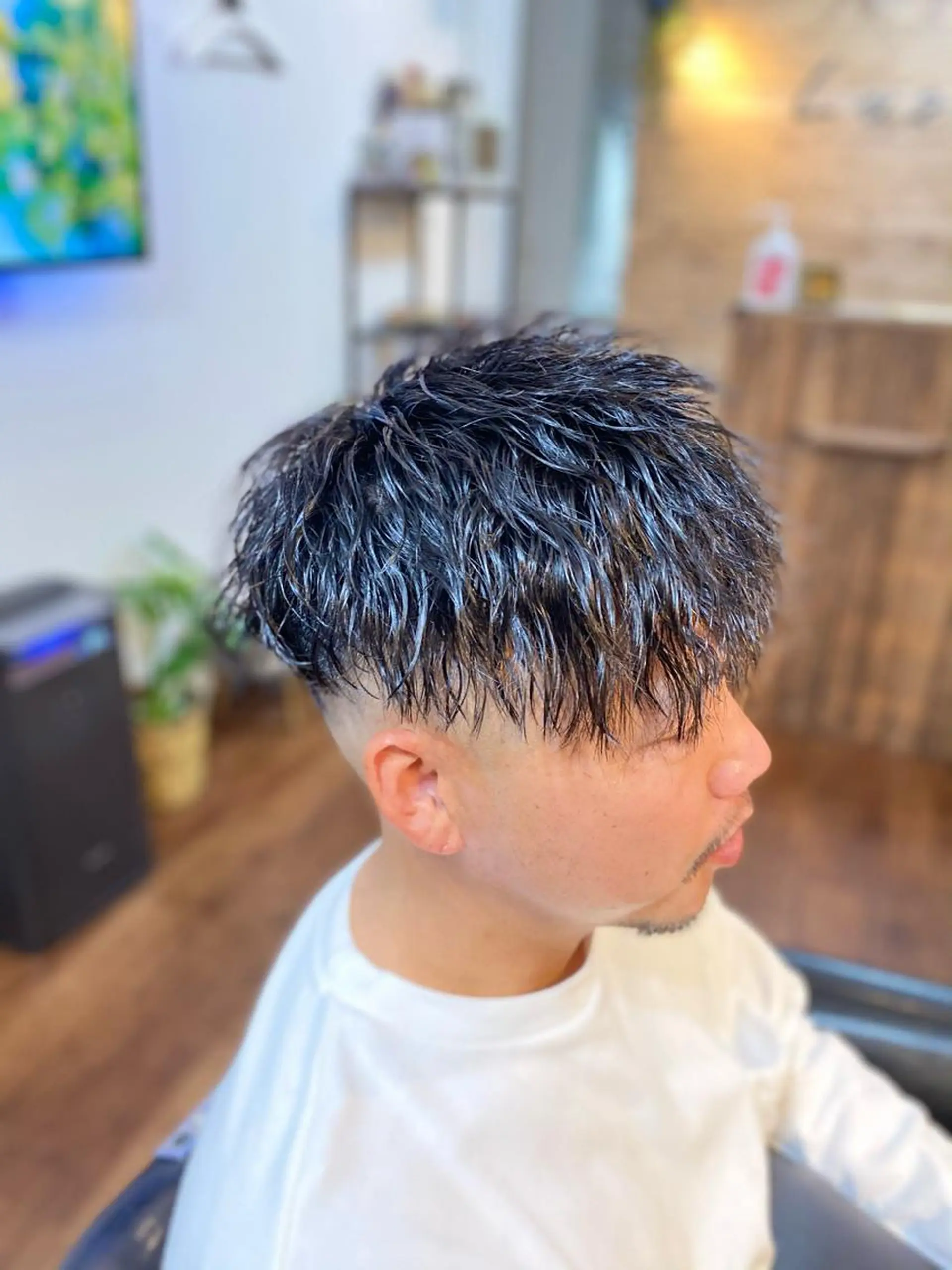 ショート カラー メンズ フェードカット スキンフェード Lizir  ルズィール所属・Luzir⭐︎ GEN⭐︎のヘアスタイル